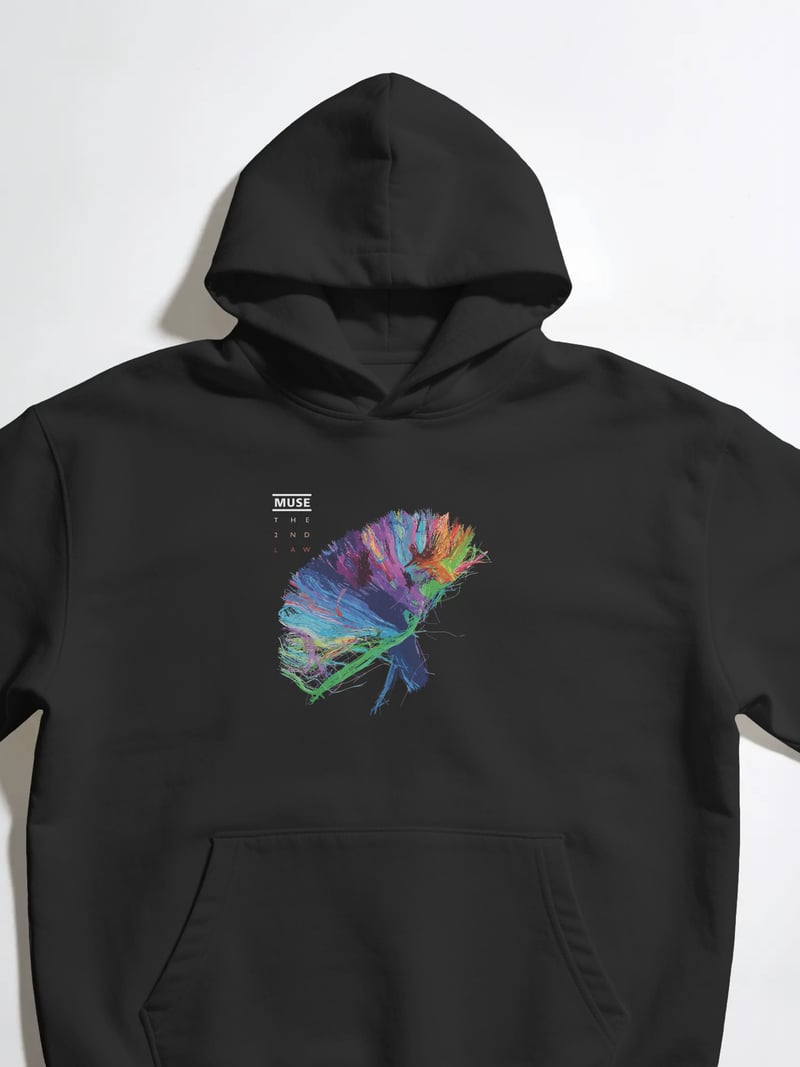 Muse Siyah Kapüşonlu Sweatshirt
