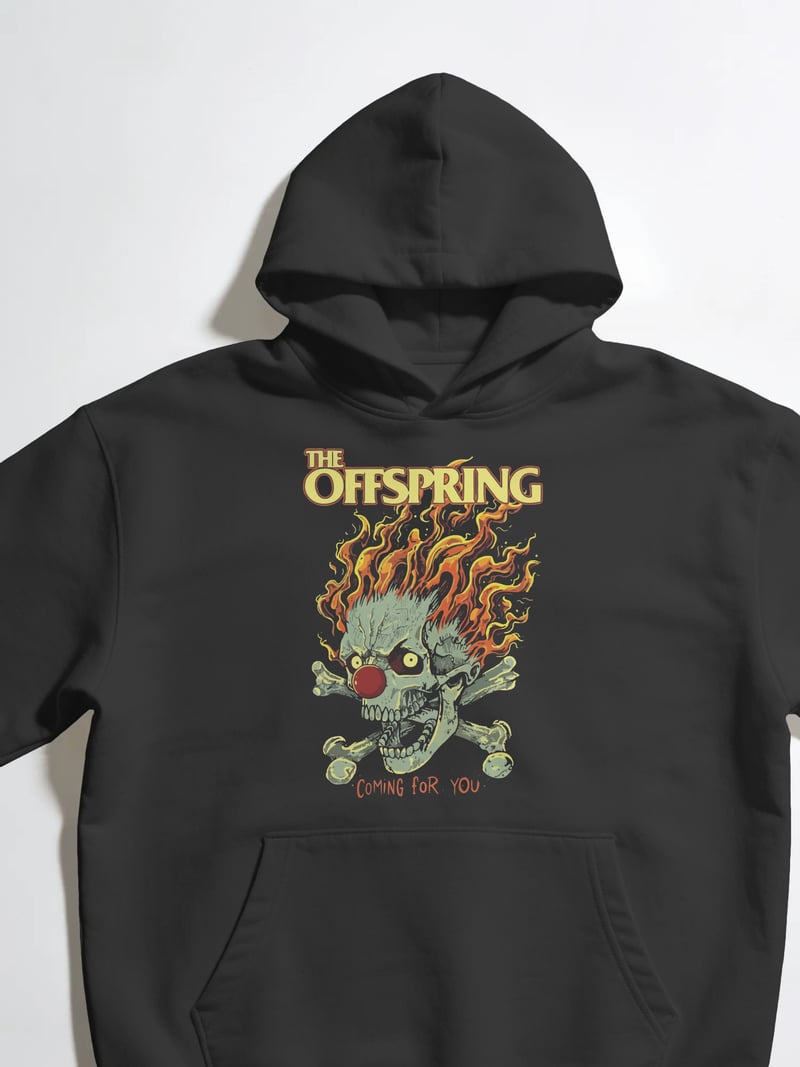 The Offspring Unisex Siyah Kapüşonlu Sweatshirt