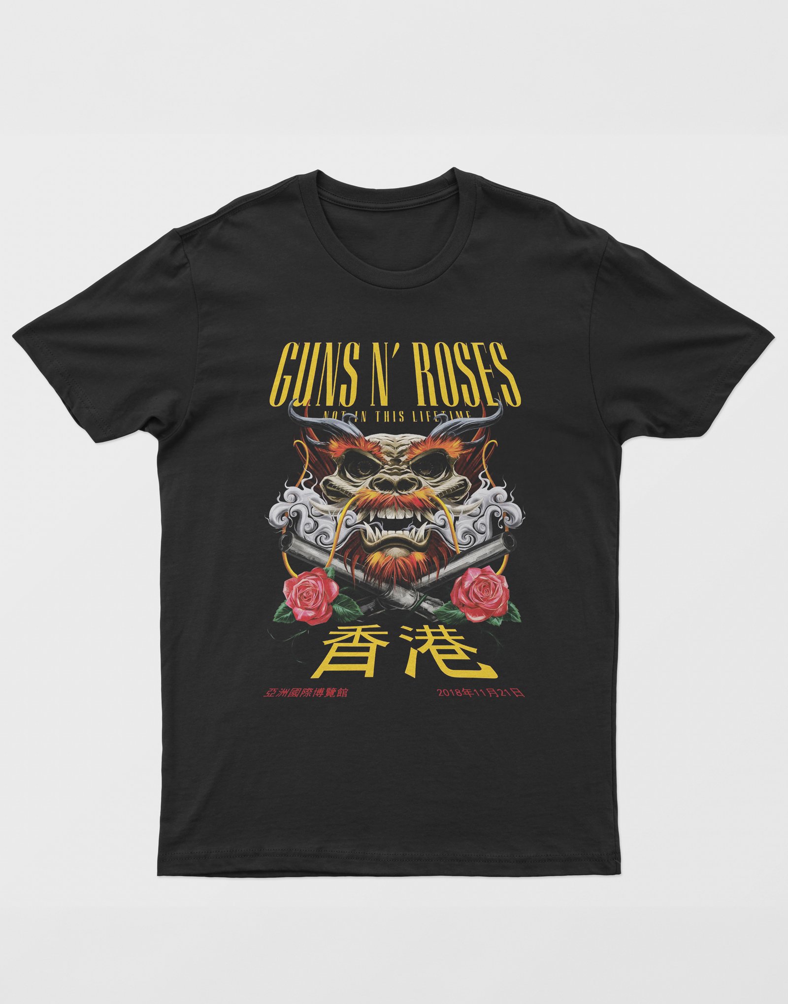 Guns N' Roses Dijital Baskı Unisex Tişört