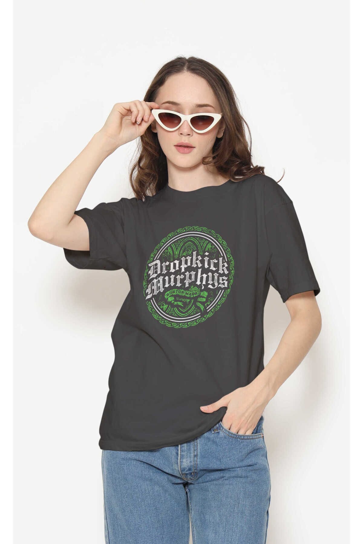 Dropkick Murphys Dijital Baskı Siyah Unisex Tişört