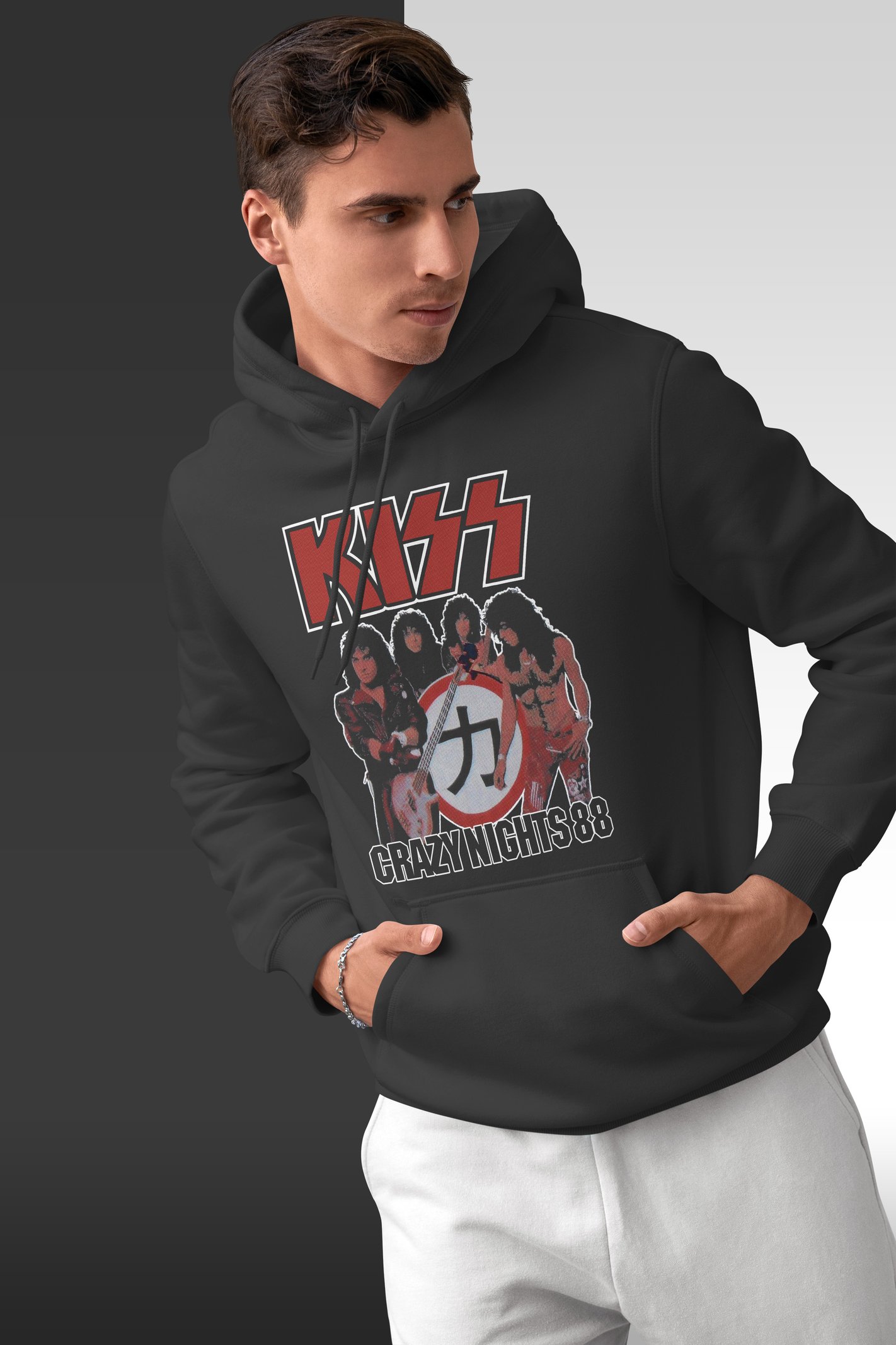 Kiss Kapüşonlu Unisex Sweatshirt
