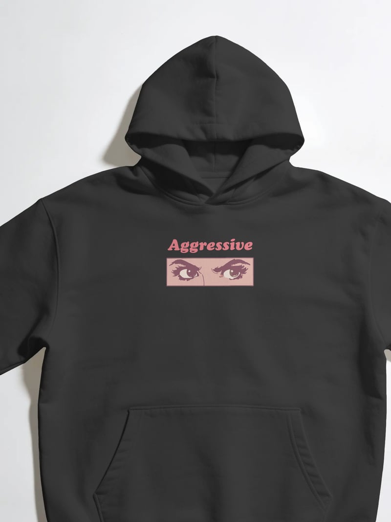 Aggressive Unisex Siyah Sweatshirt