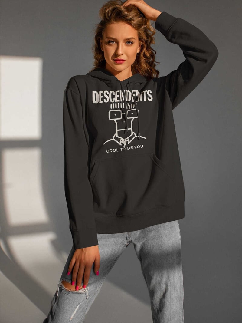 Descendents Dijital Baskı Kapüşonlu Unisex Sweatshirt
