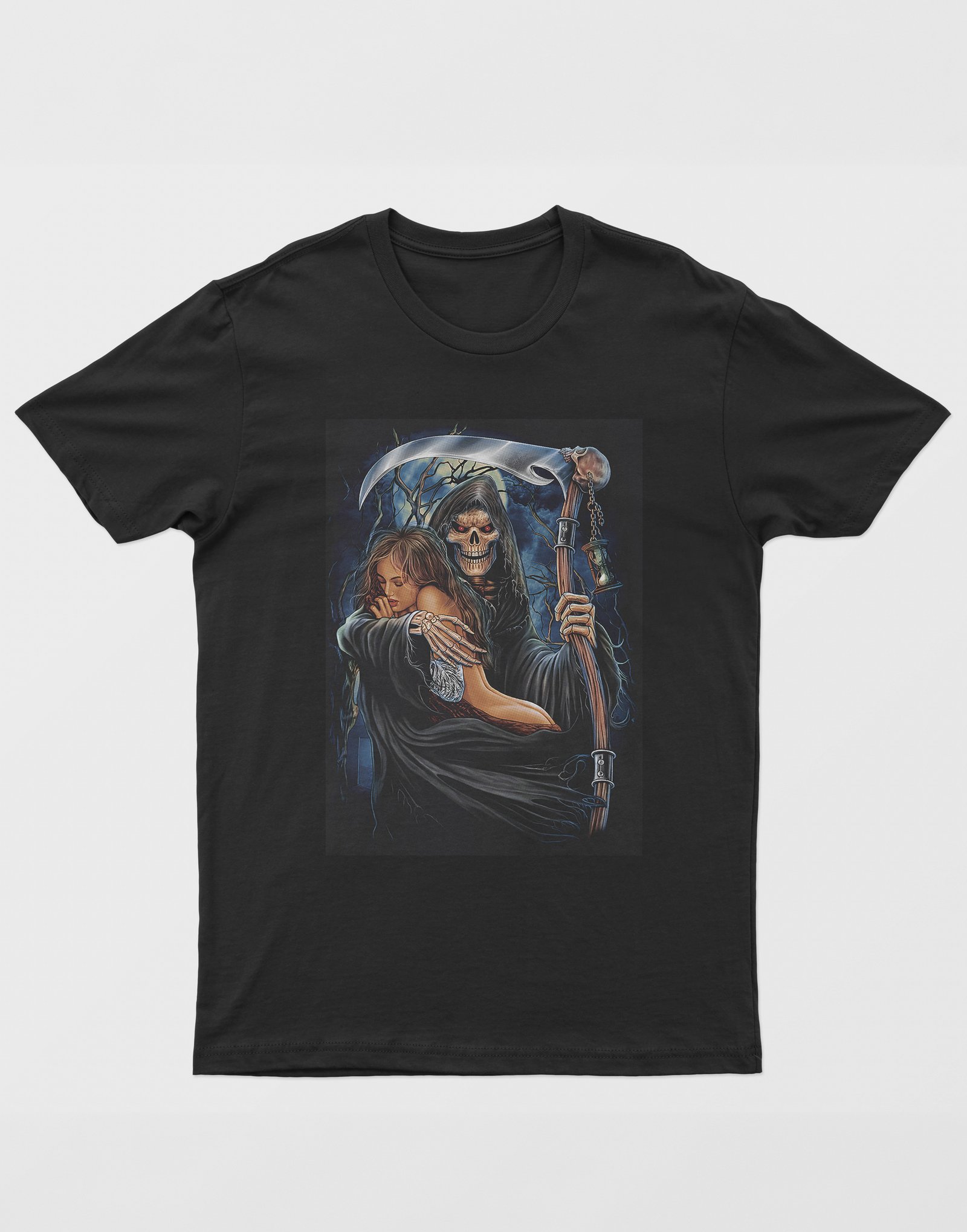 Calavera Dijital Baskı Unisex Tişört