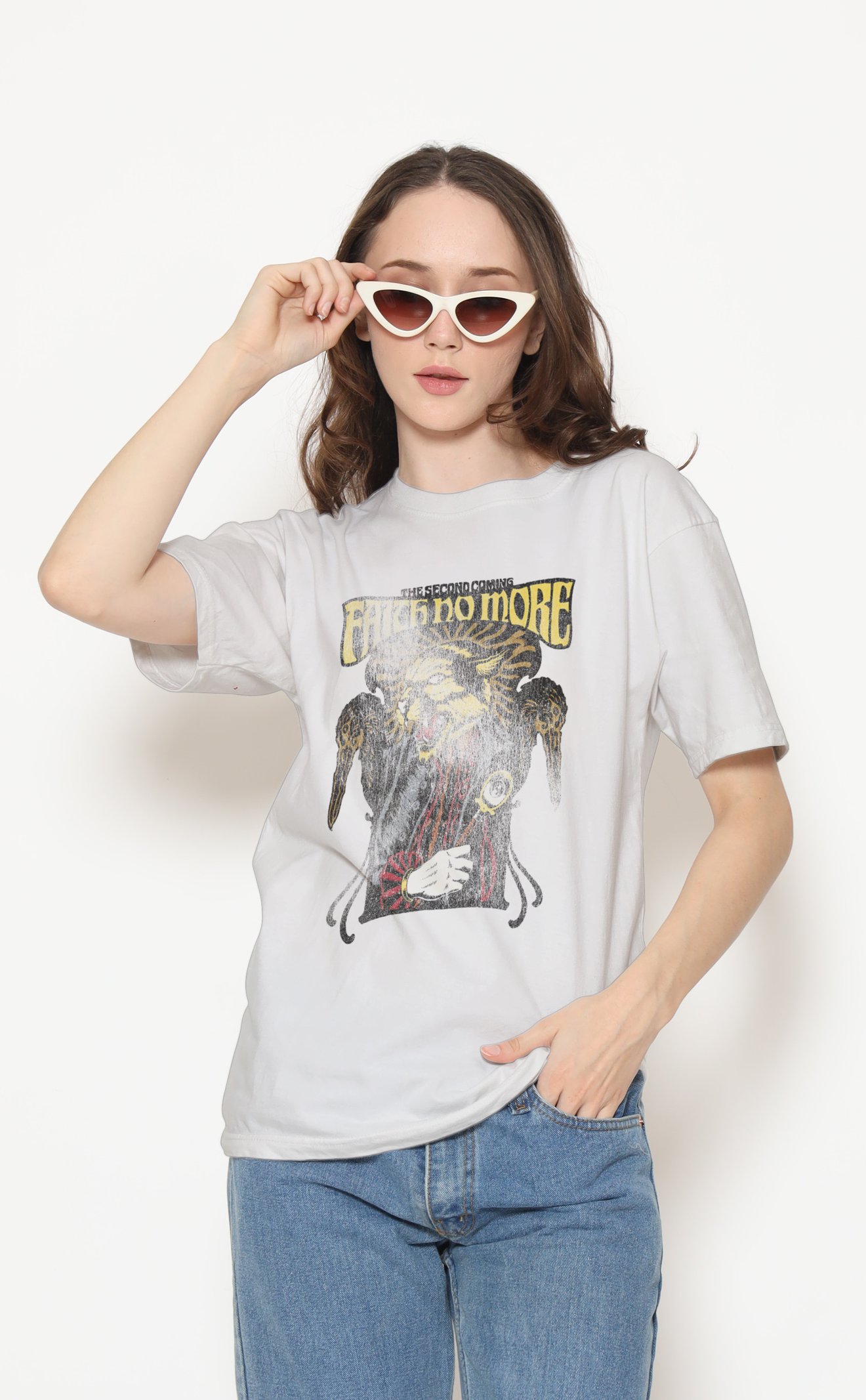 Faith No More Unisex Beyaz Tişört