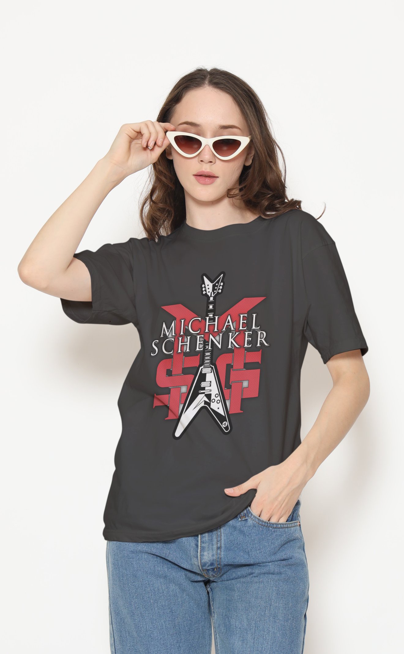 Michael Schenker Dijital Baskı Unisex Tişört