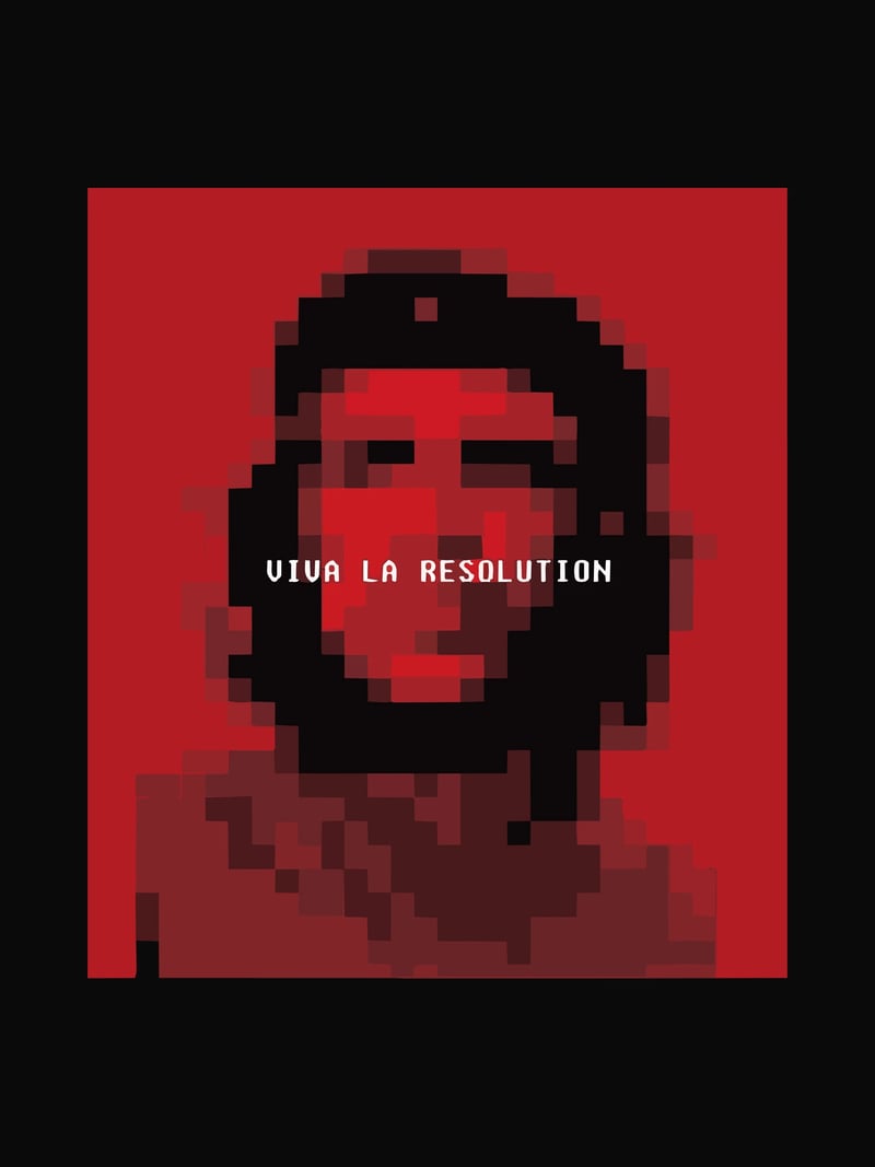 Viva la Resolution baskısının kendisi, ürün üzerinde değil