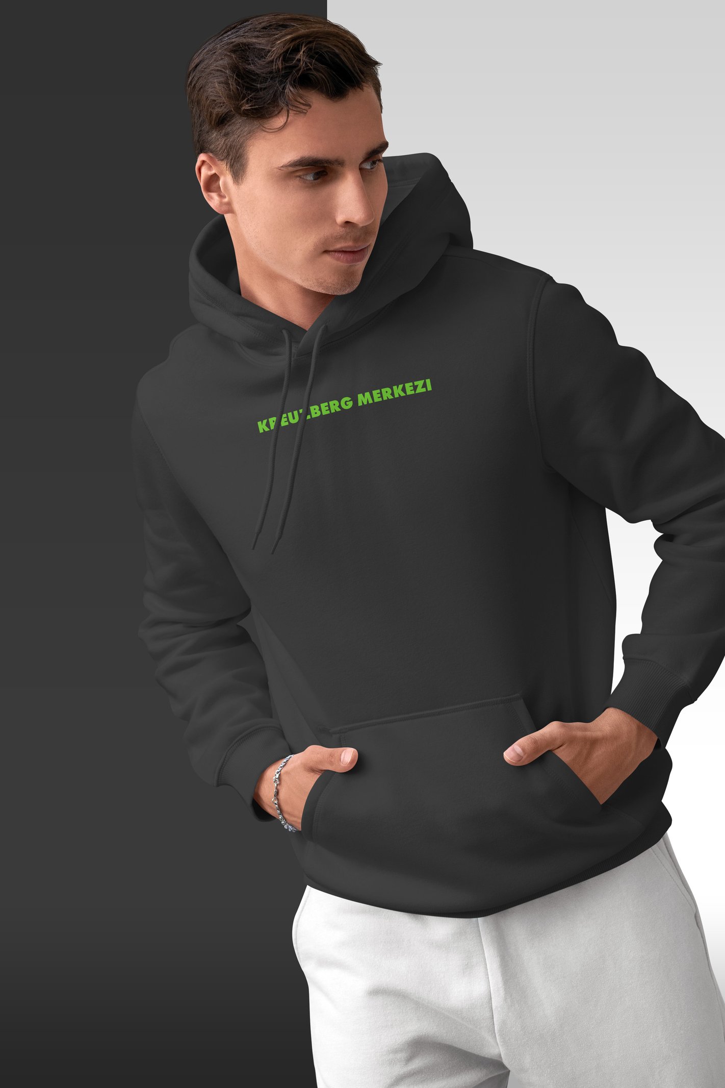 Kreuzberg Merkezi Kapüşonlu Unisex Sweatshirt