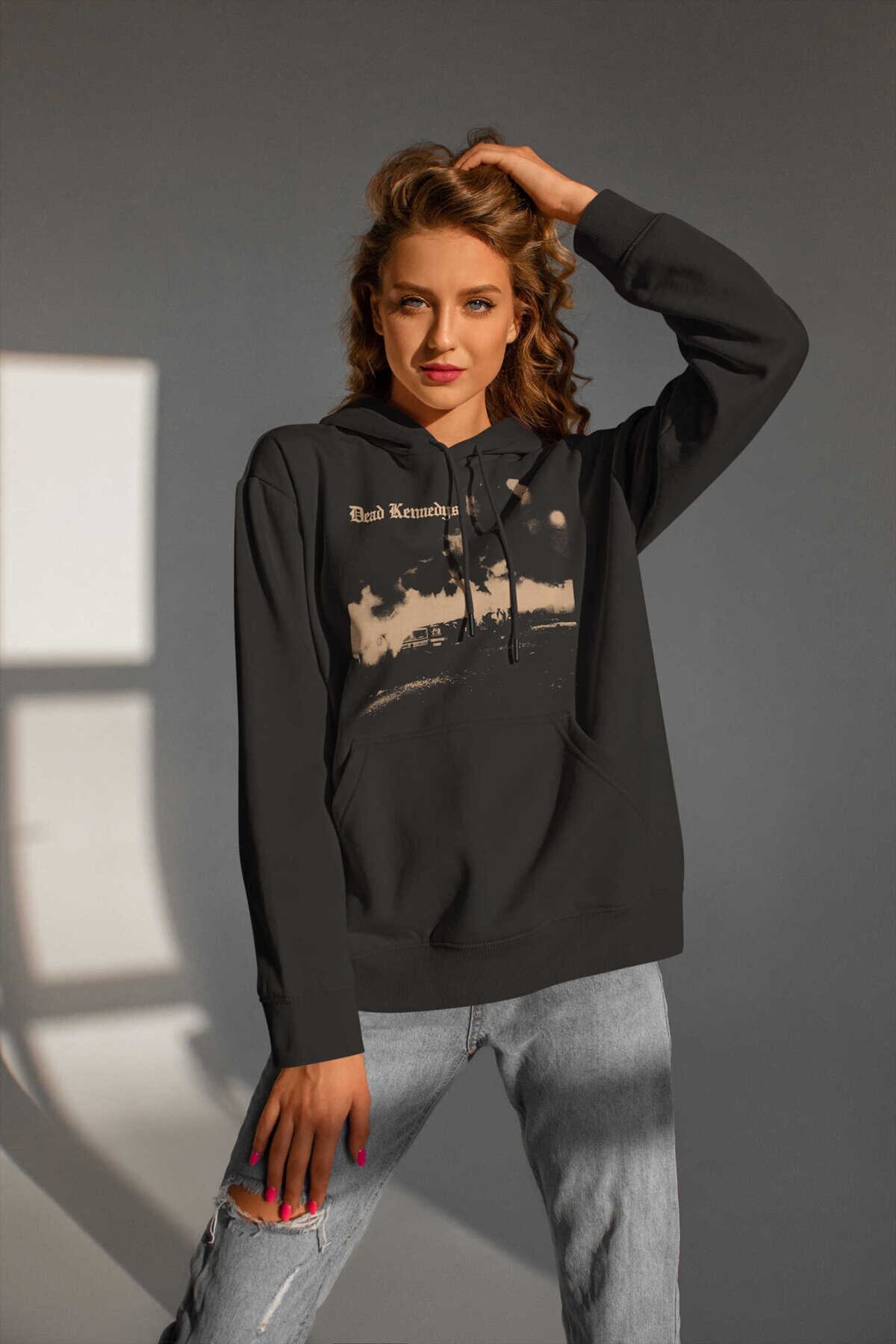 Dead Kennedys Dijital Baskı Kapüşonlu Unisex Sweatshirt