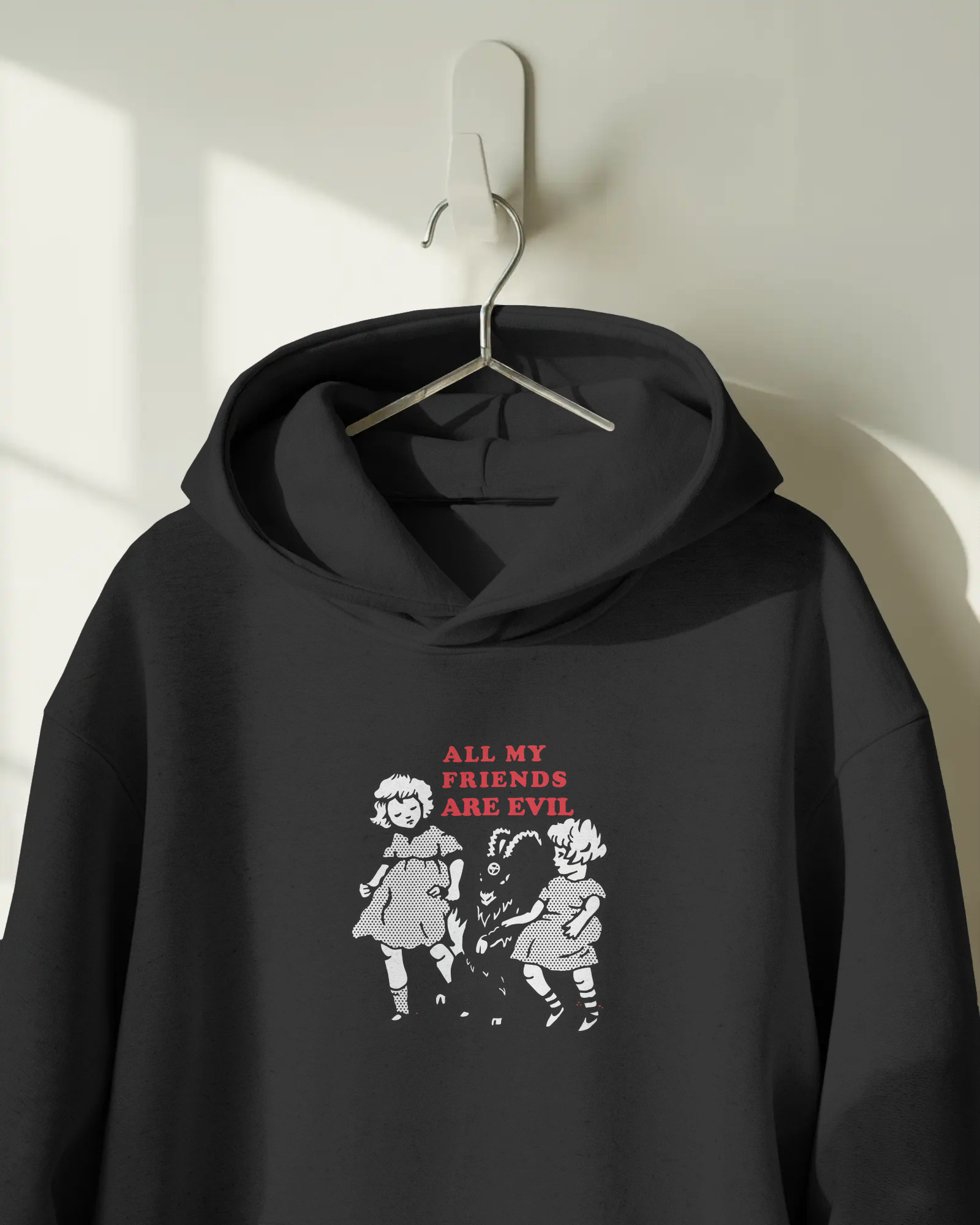 All my Friends Are Evil Kapüşonlu Sweatshirt