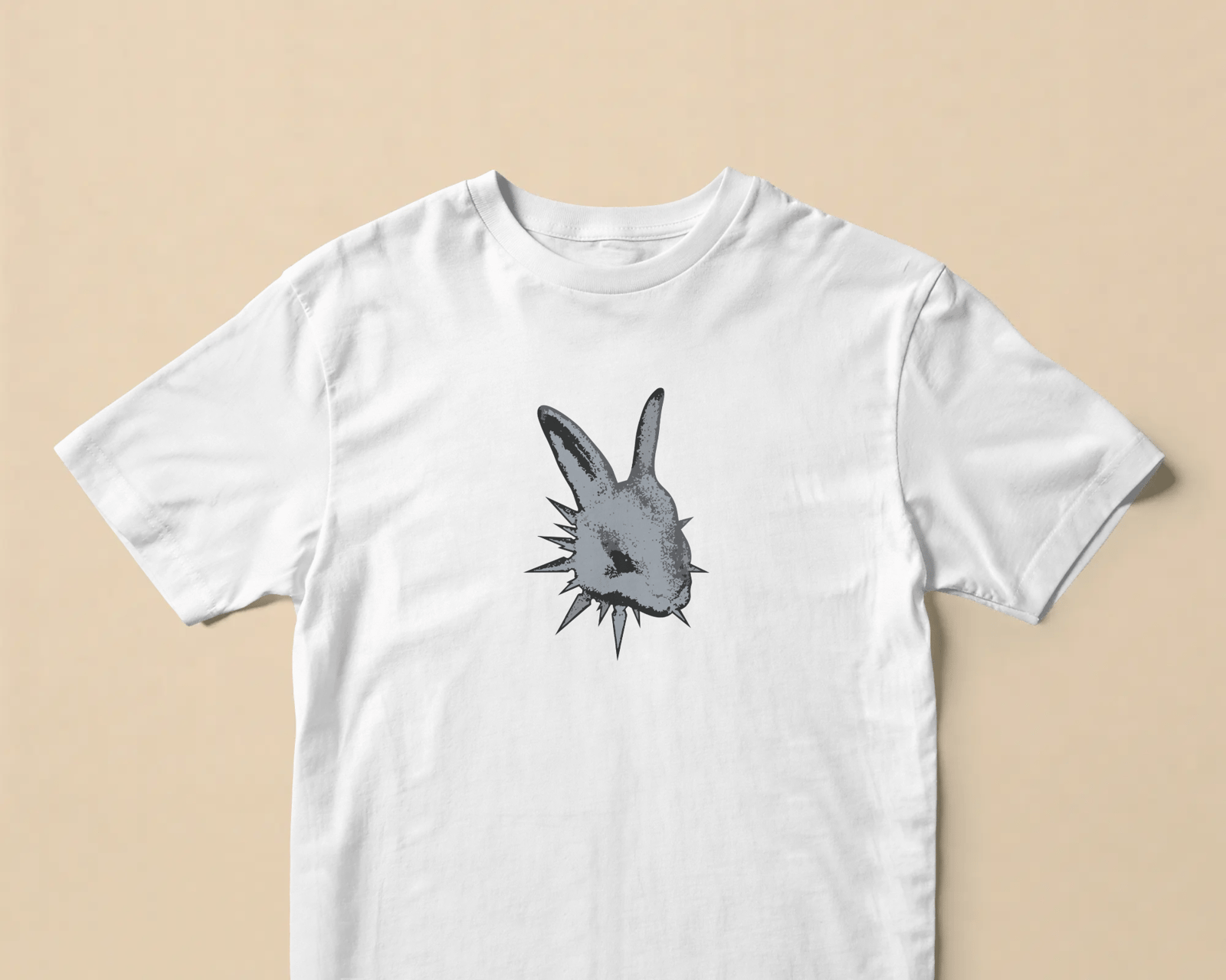 Chaos Rabbit Beyaz Tişört
