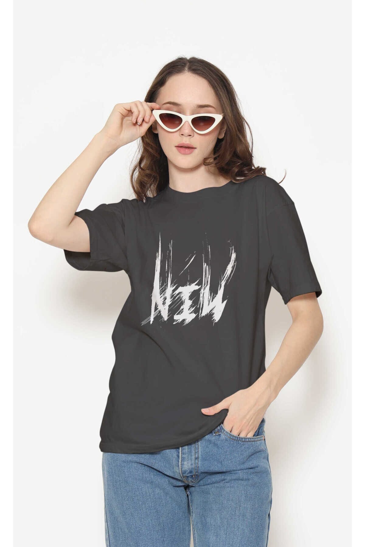 Nine inch Nails Dijital Baskı Siyah Unisex Tişört