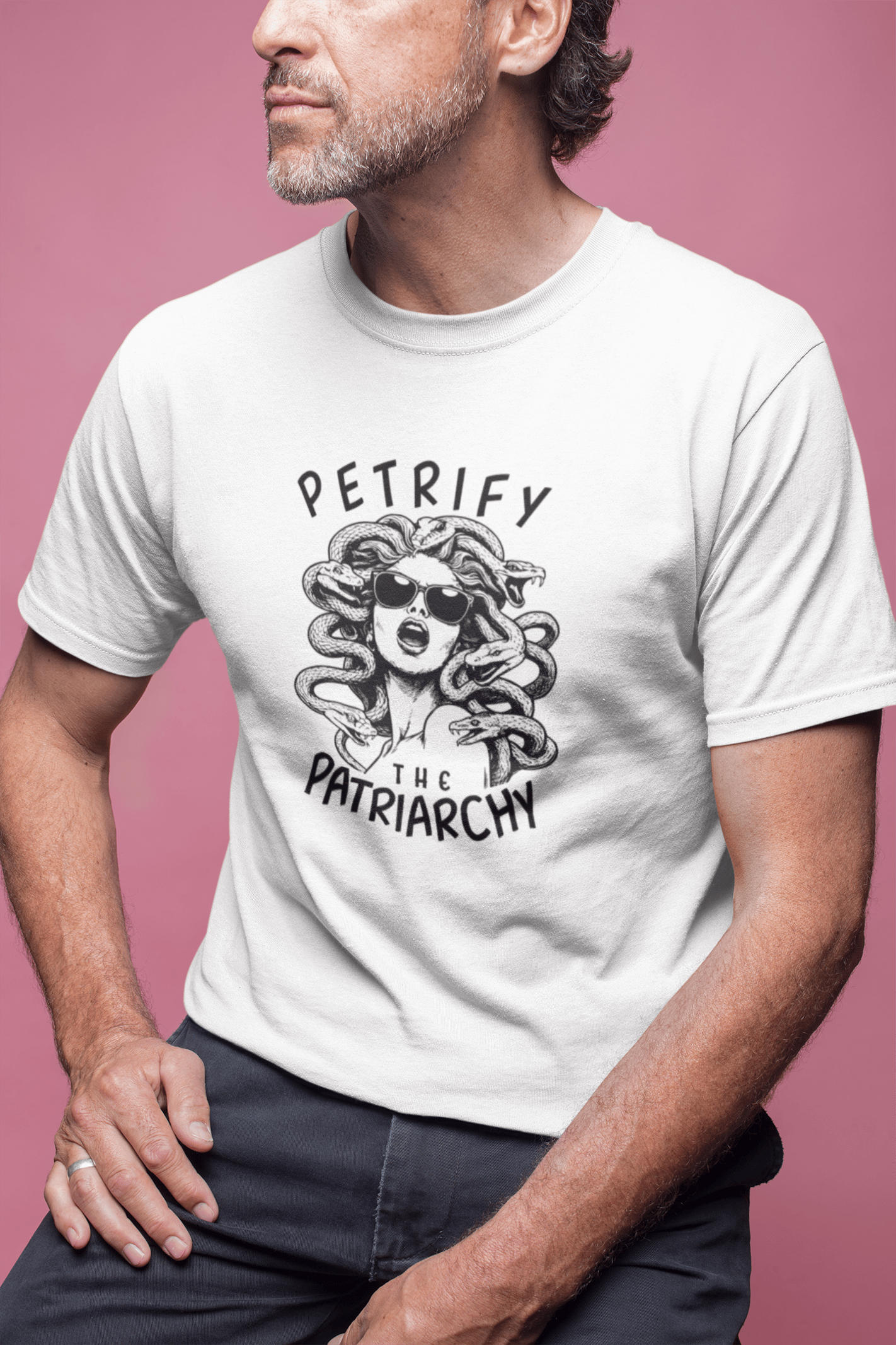 Petrify Beyaz Tişört