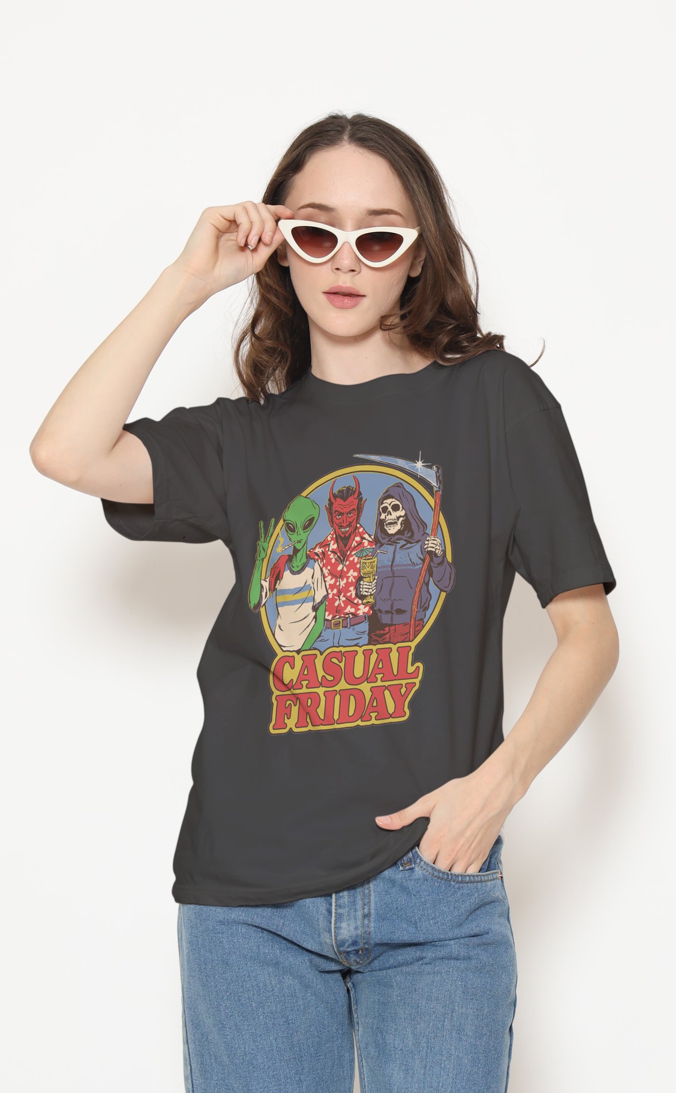 Casual Friday Dijital Baskı Unisex Tişört