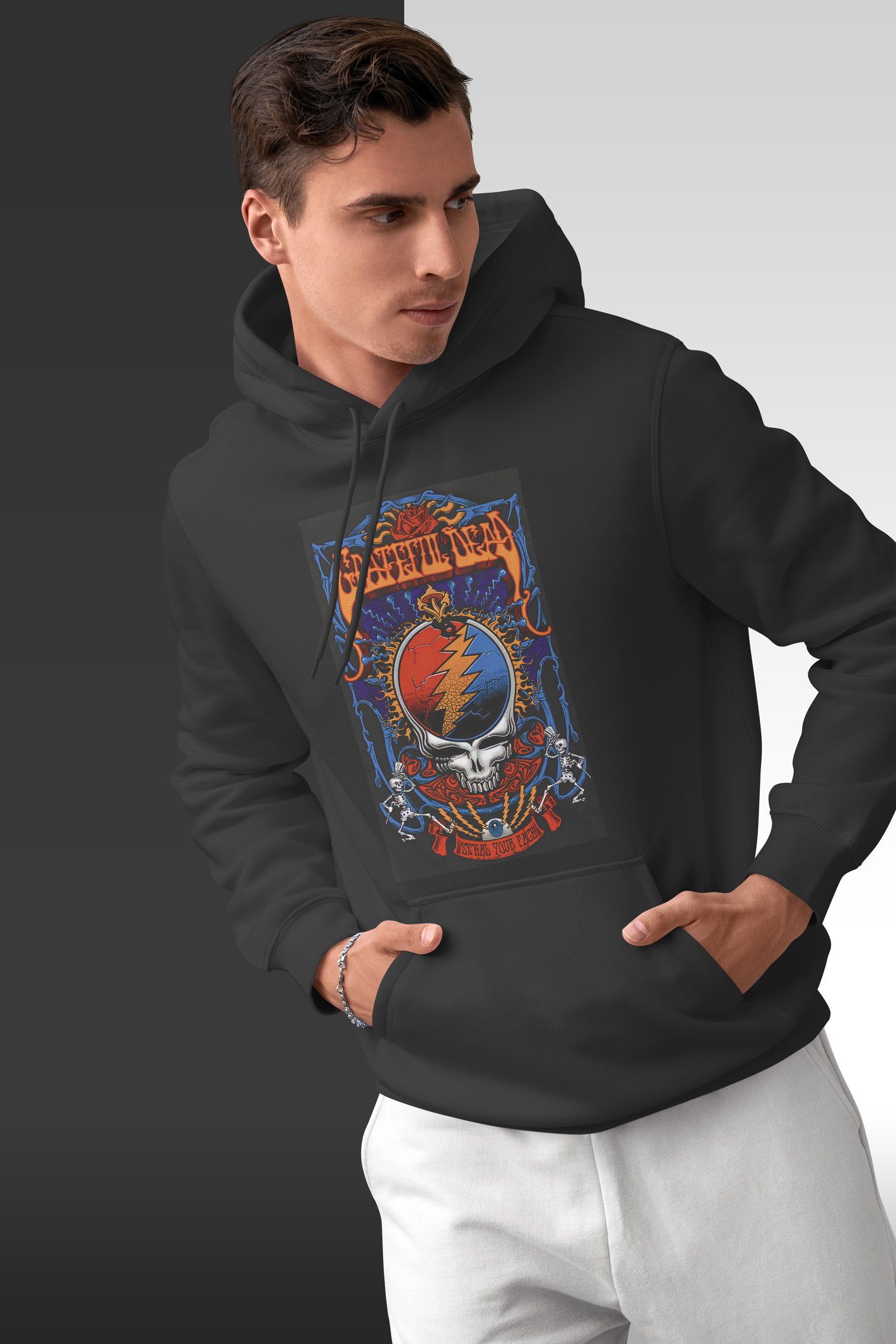 Grateful Dead Kapüşonlu Unisex Sweatshirt