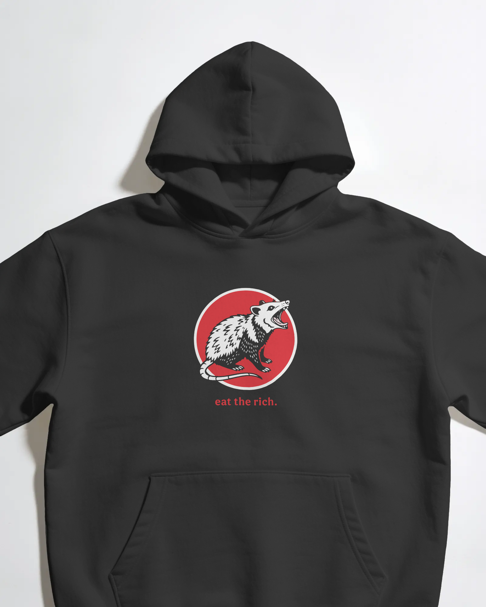 Eat the Rich Possum Kapüşonlu Sweatshirt