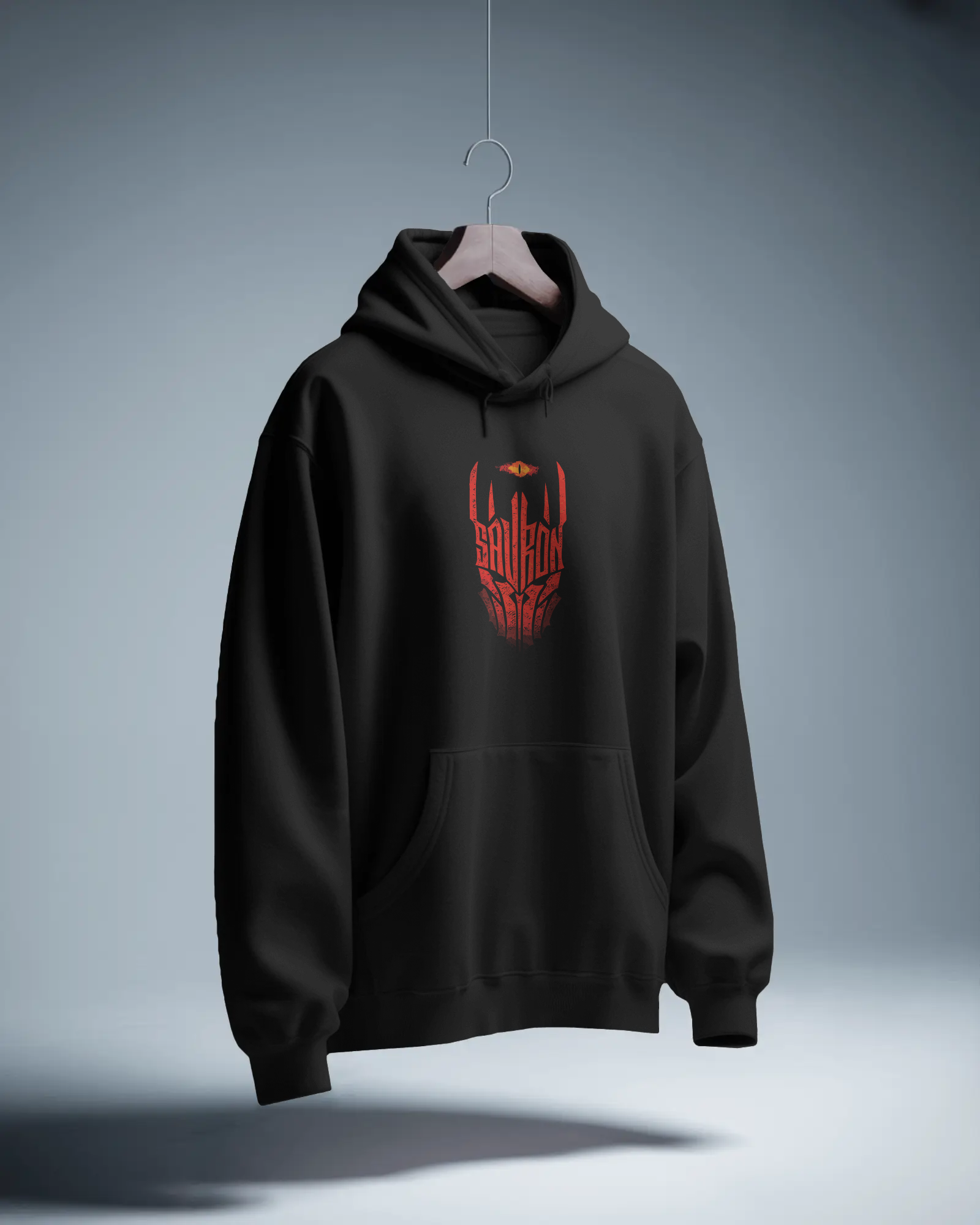 The Lord of the Rings Yüzüklerin Efendisi Siyah Kapüşonlu Sweatshirt