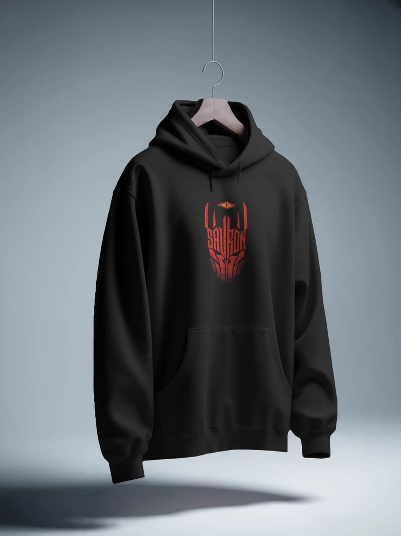 The Lord of the Rings Yüzüklerin Efendisi Siyah Kapüşonlu Sweatshirt