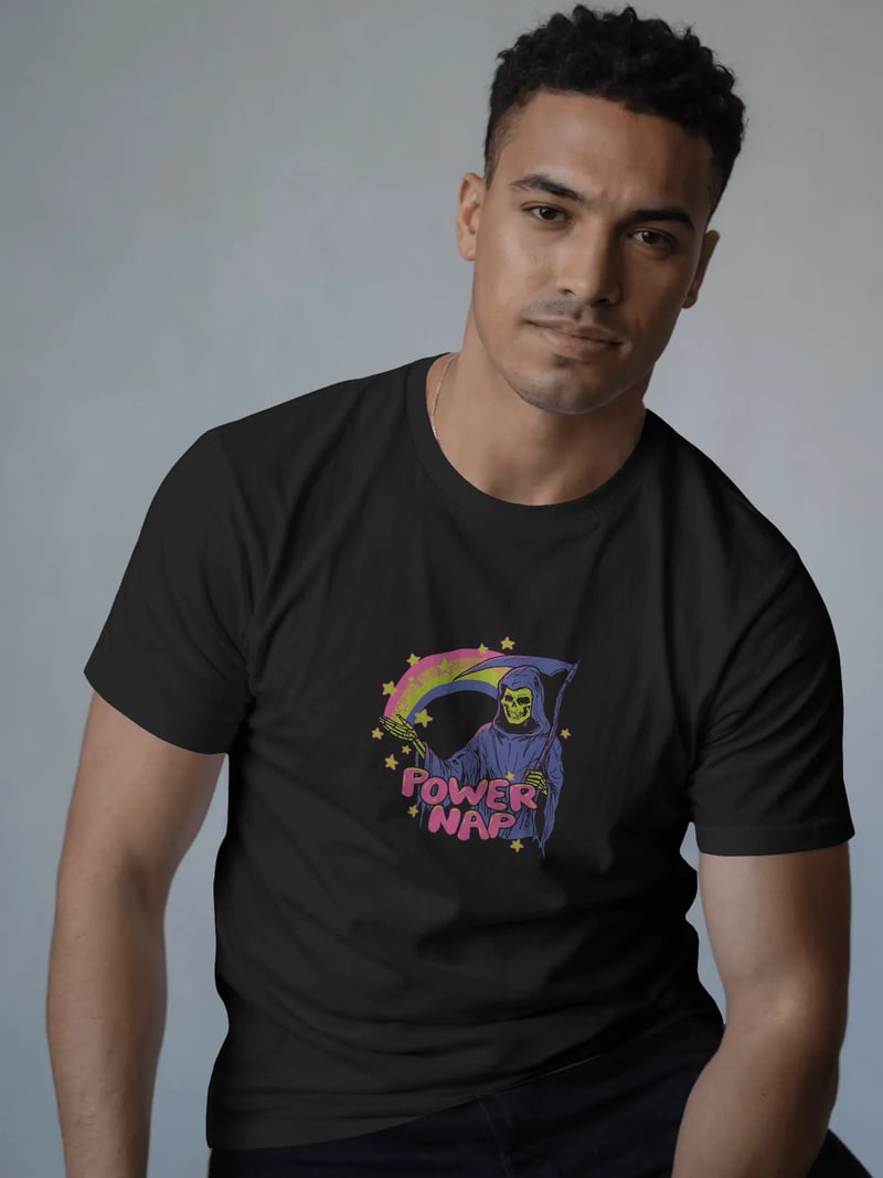 Power Nap Siyah Unisex Tişört