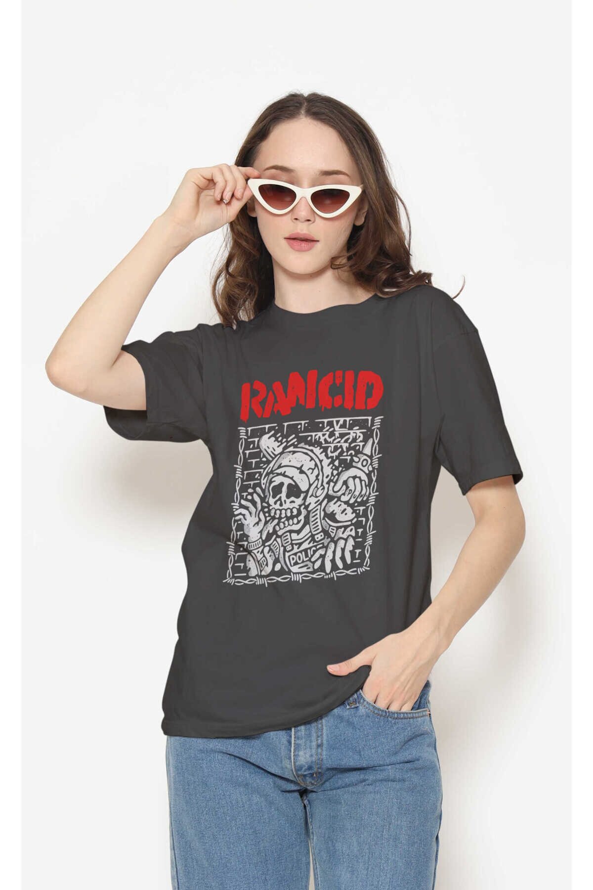 Rancid Dijital Baskı Siyah Unisex Tişört