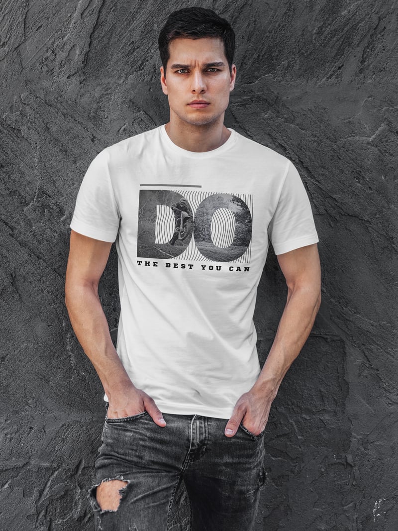 Best You Can Dijital Baskı Beyaz Unisex Tişört
