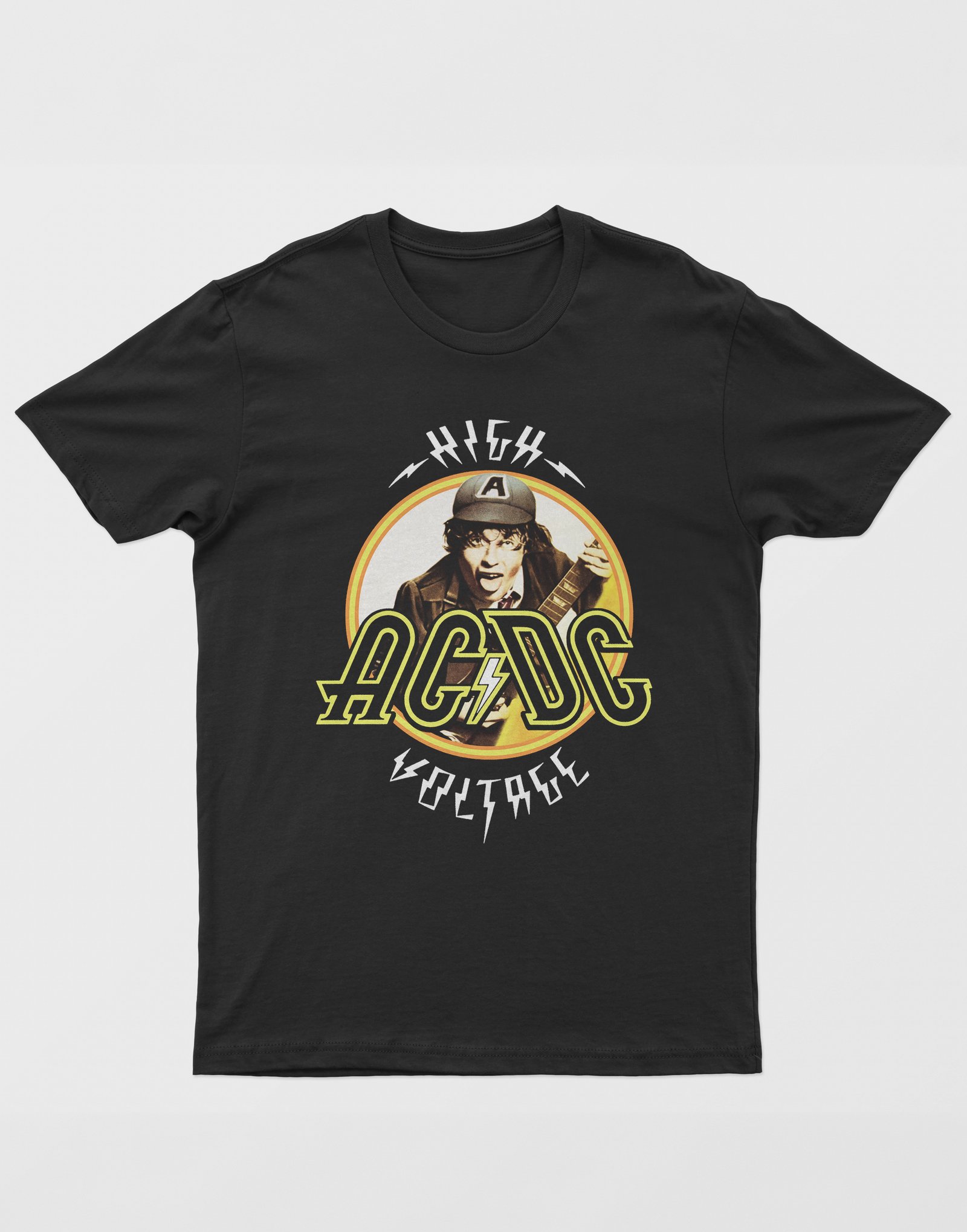 AC/DC Dijital Baskı Unisex Tişört
