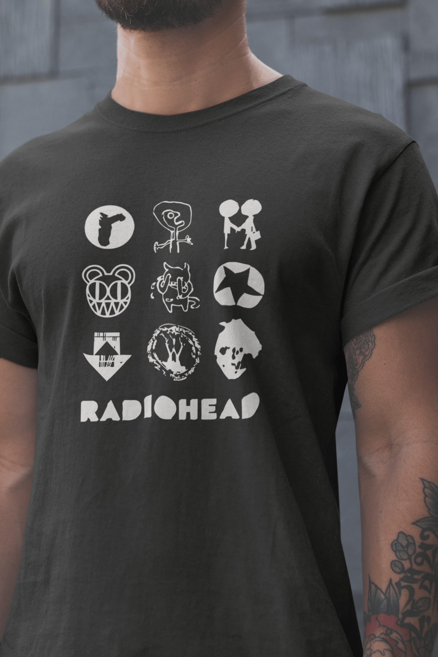 Radiohead Unisex Siyah Tişört
