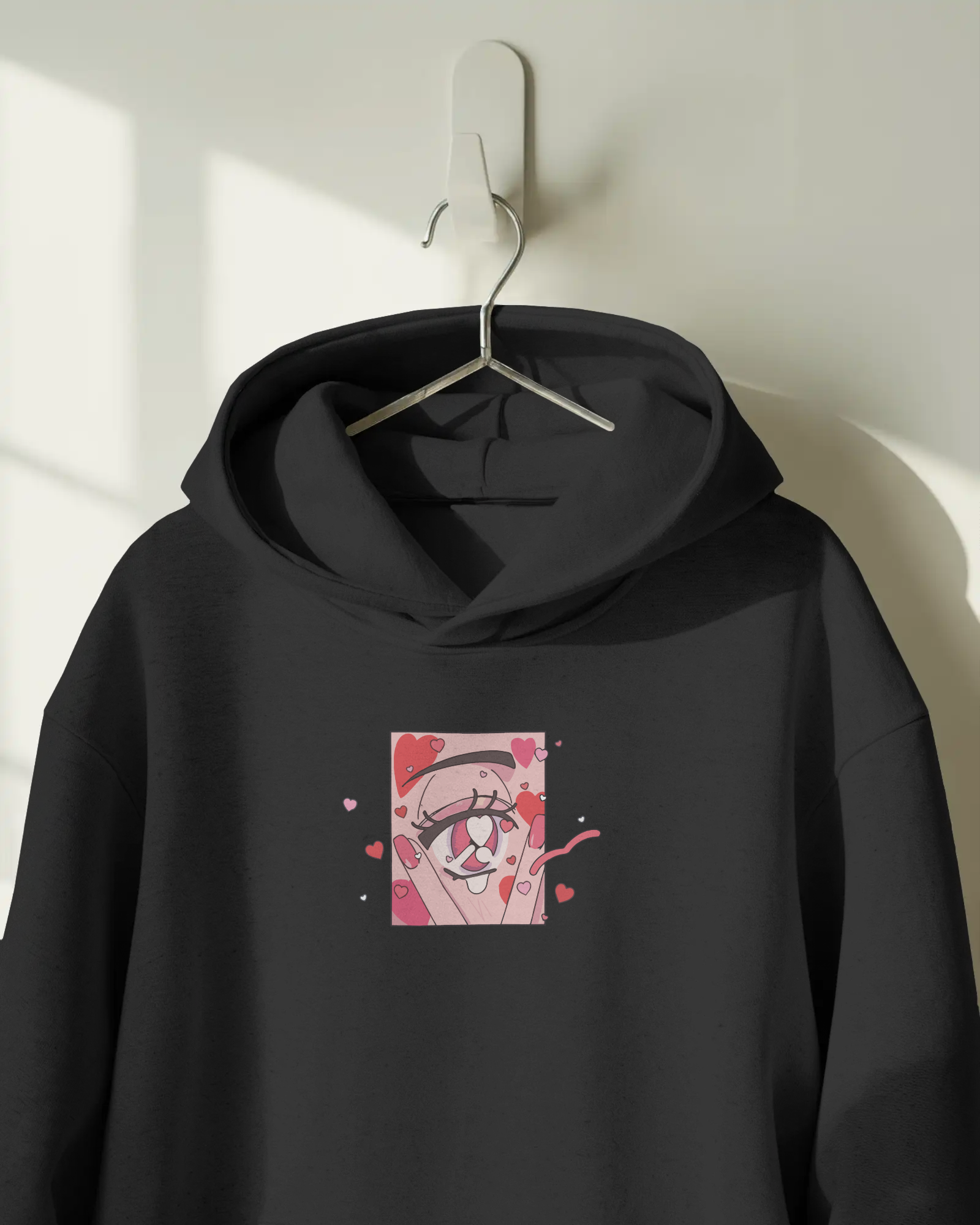 Eye Love Kapüşonlu Sweatshirt