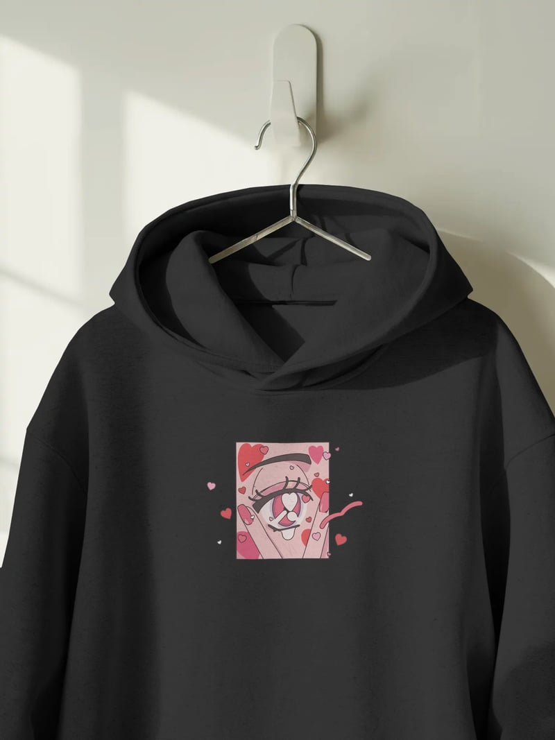 Eye Love Kapüşonlu Sweatshirt