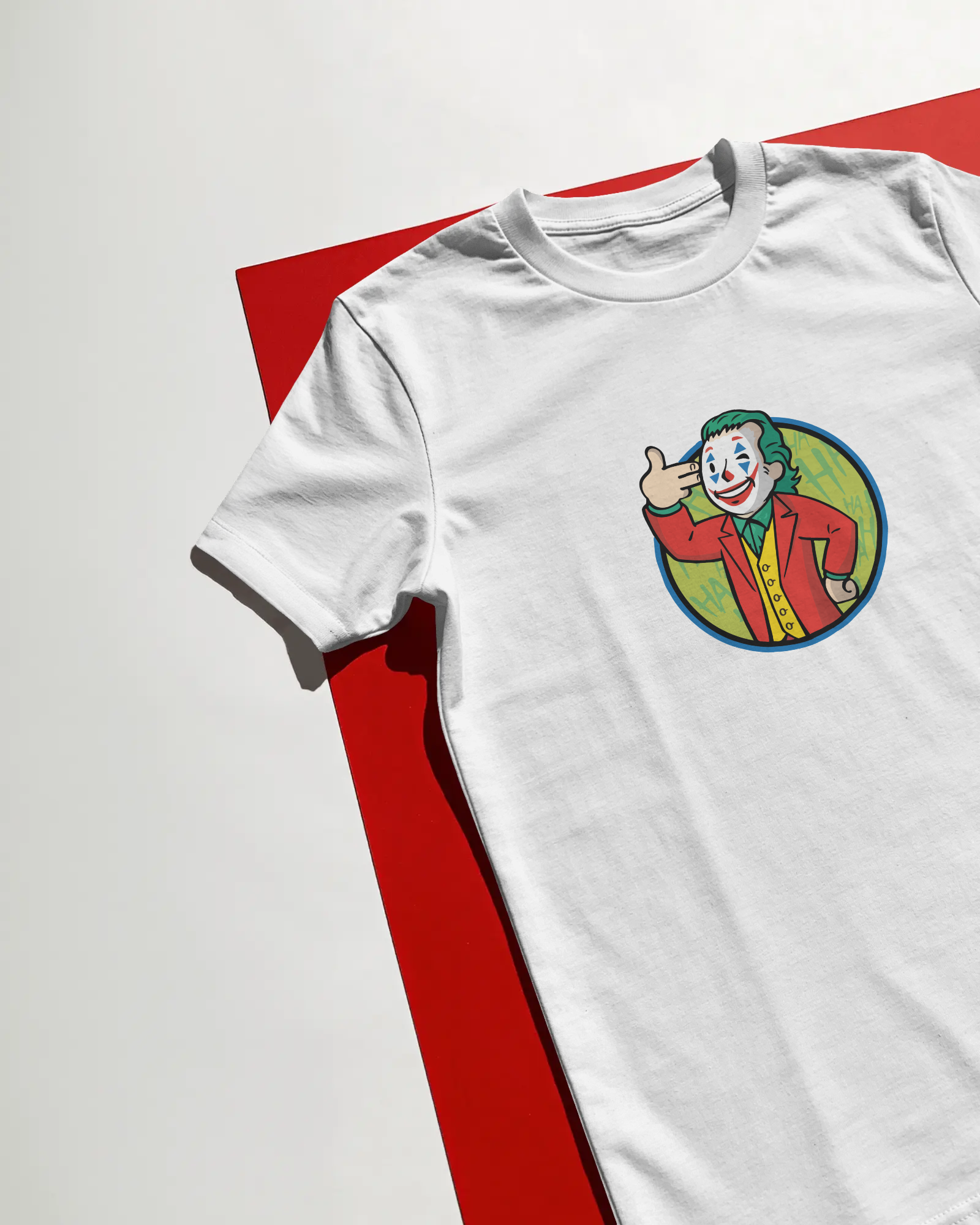 Joker Unisex Beyaz Tişört