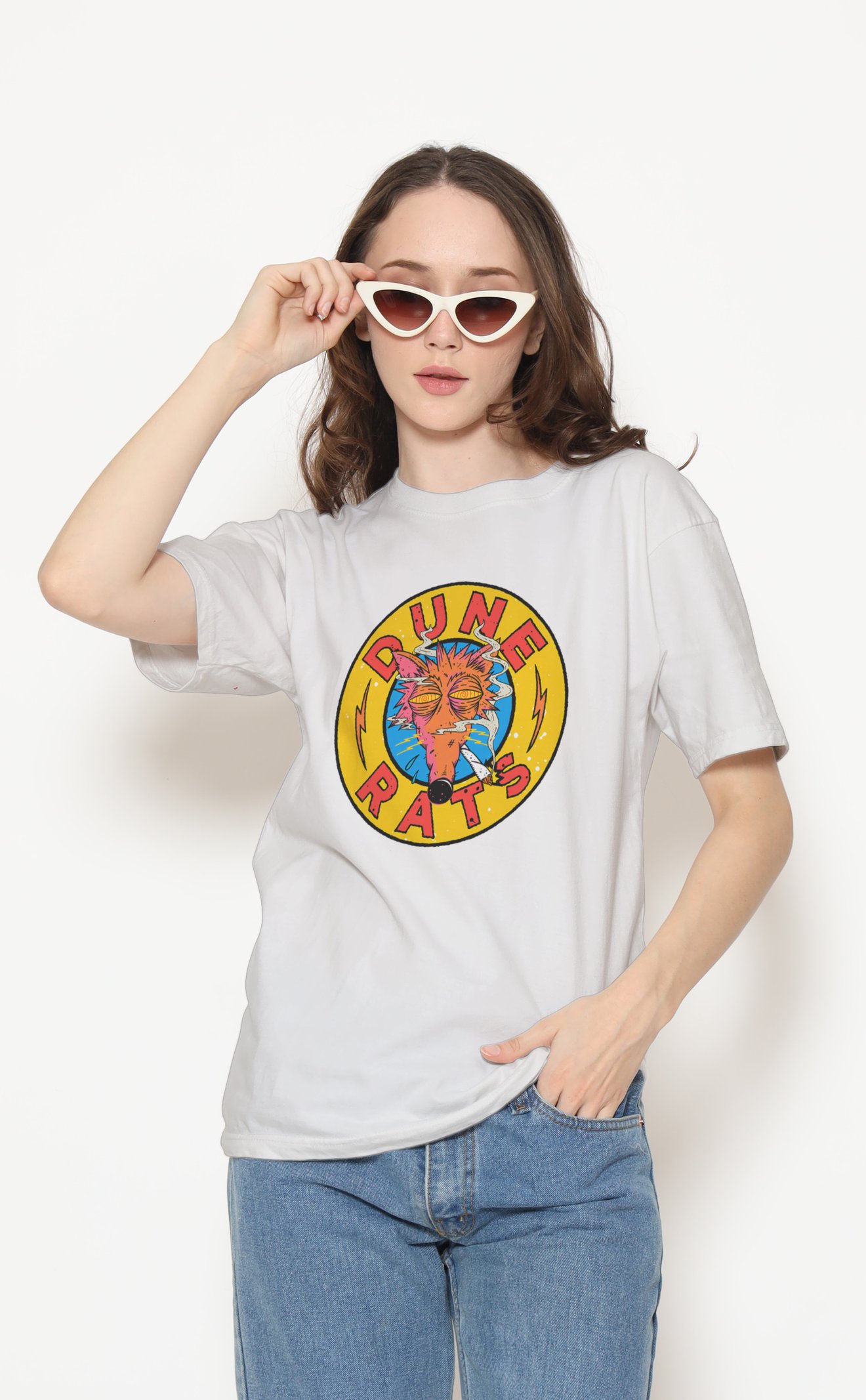 Dune Rats Unisex Beyaz Tişört