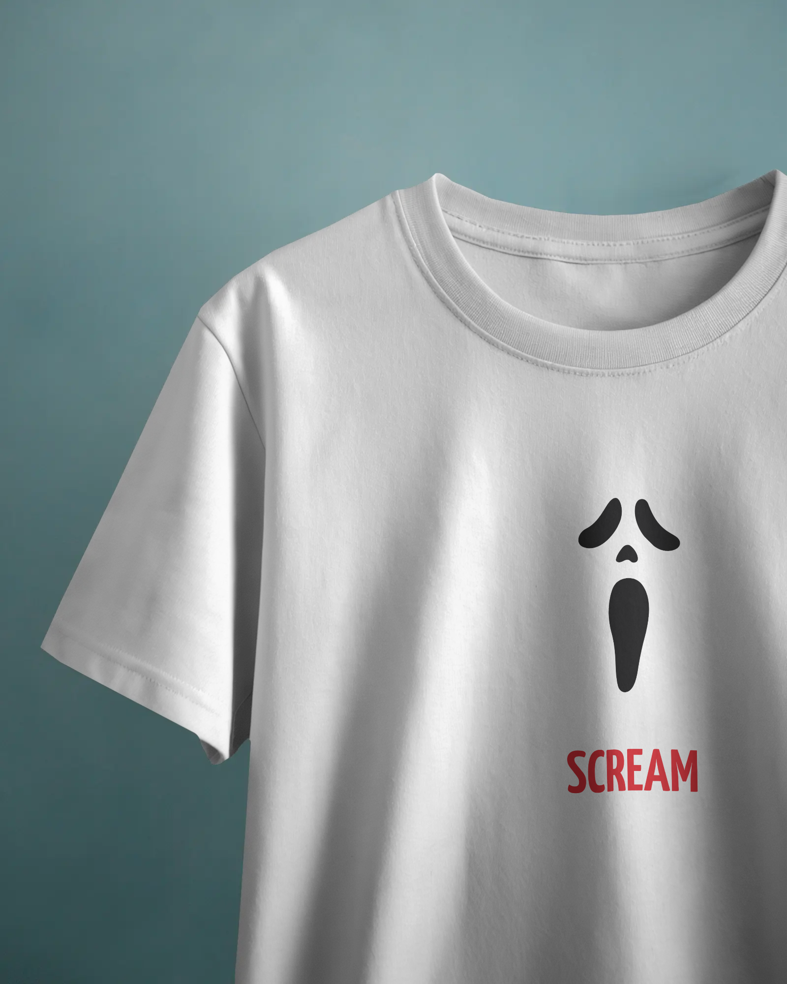 Scream Unisex Beyaz Tişört