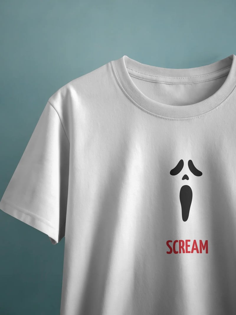 Scream Unisex Beyaz Tişört