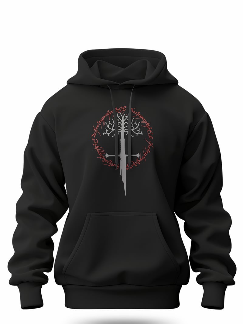 Lord of the Rings Kılıç Kapüşonlu Sweatshirt