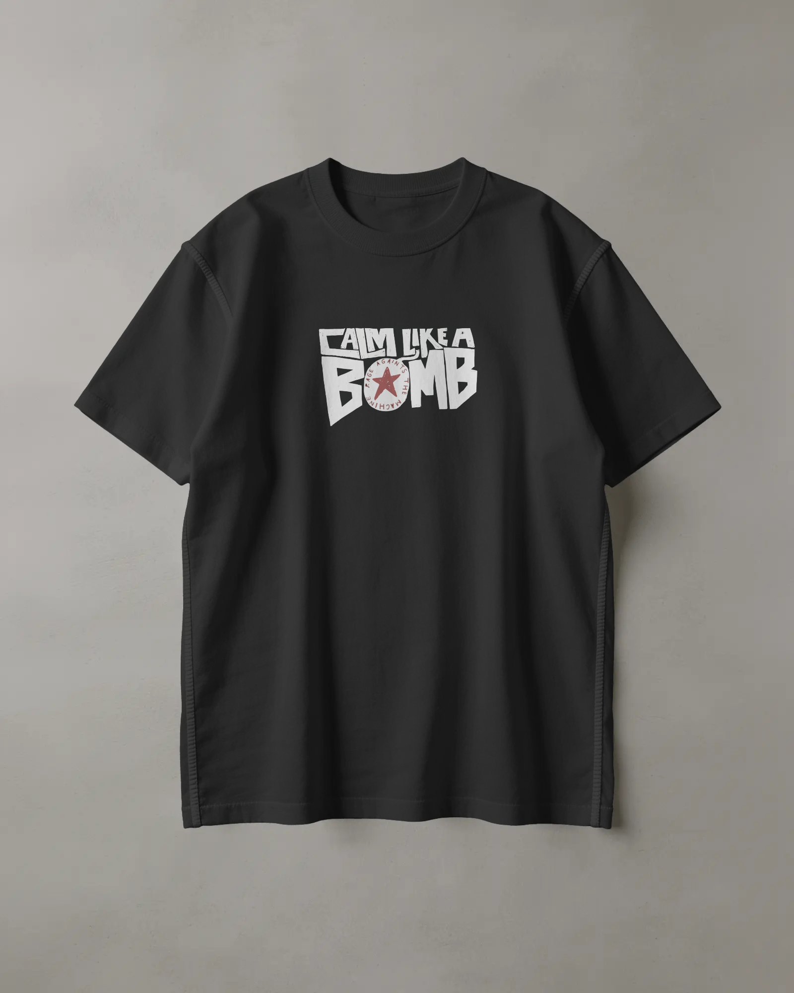 Calm like a Bomb Siyah Tişört