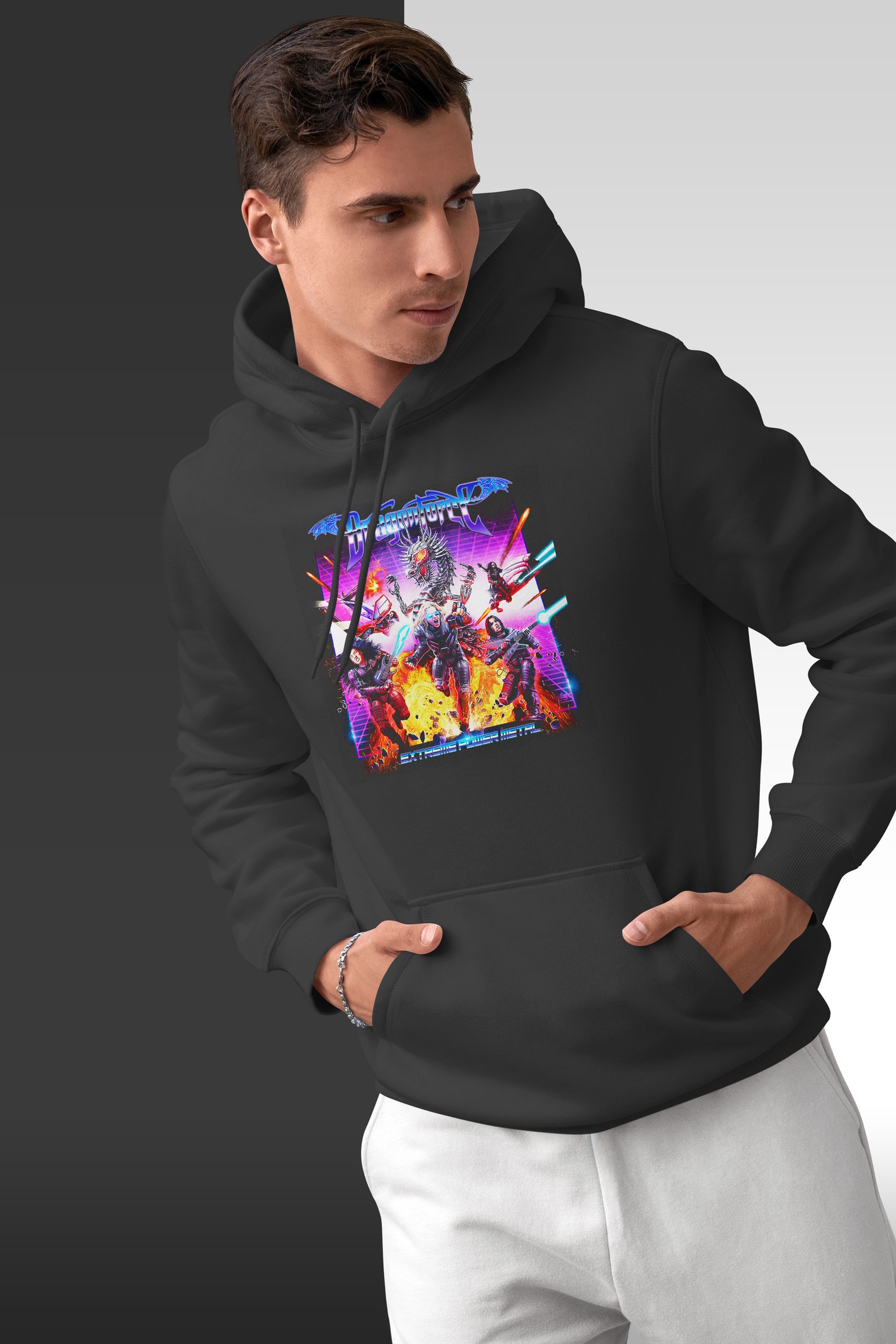 Dragonforce Alev Kapüşonlu Sweatshirt