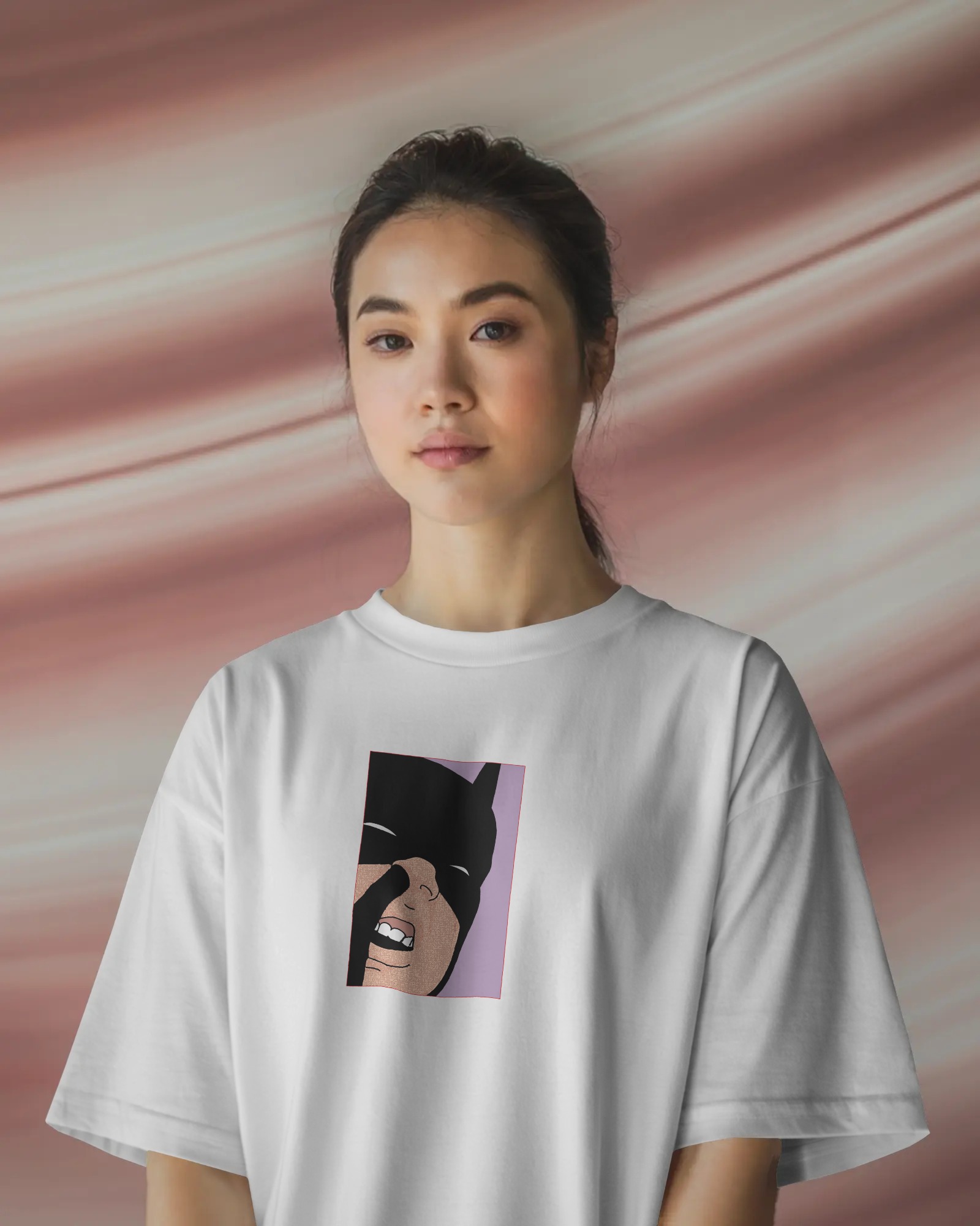 Batman Unisex Beyaz Tişört