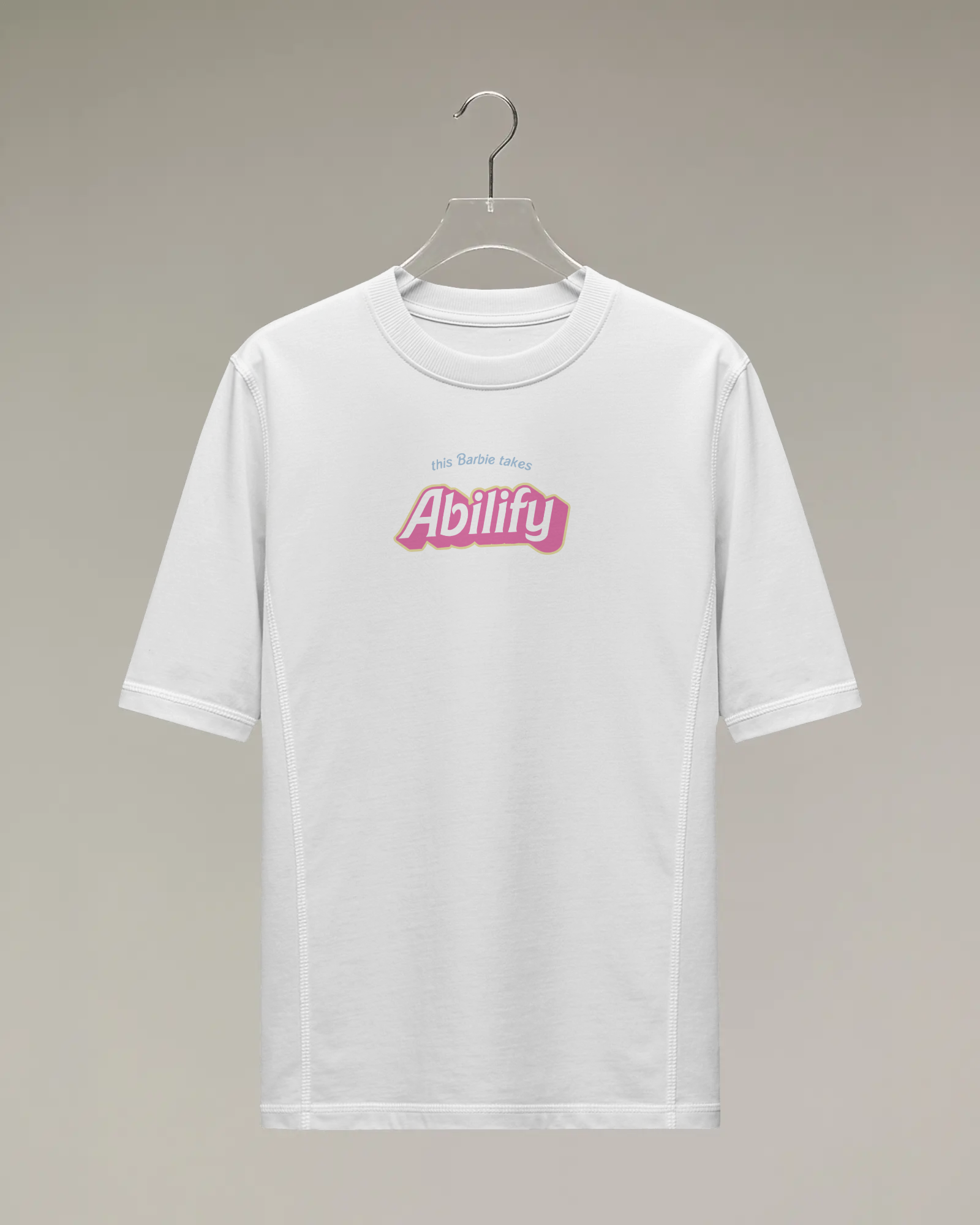This Barbie Takes Abilify Beyaz Tişört