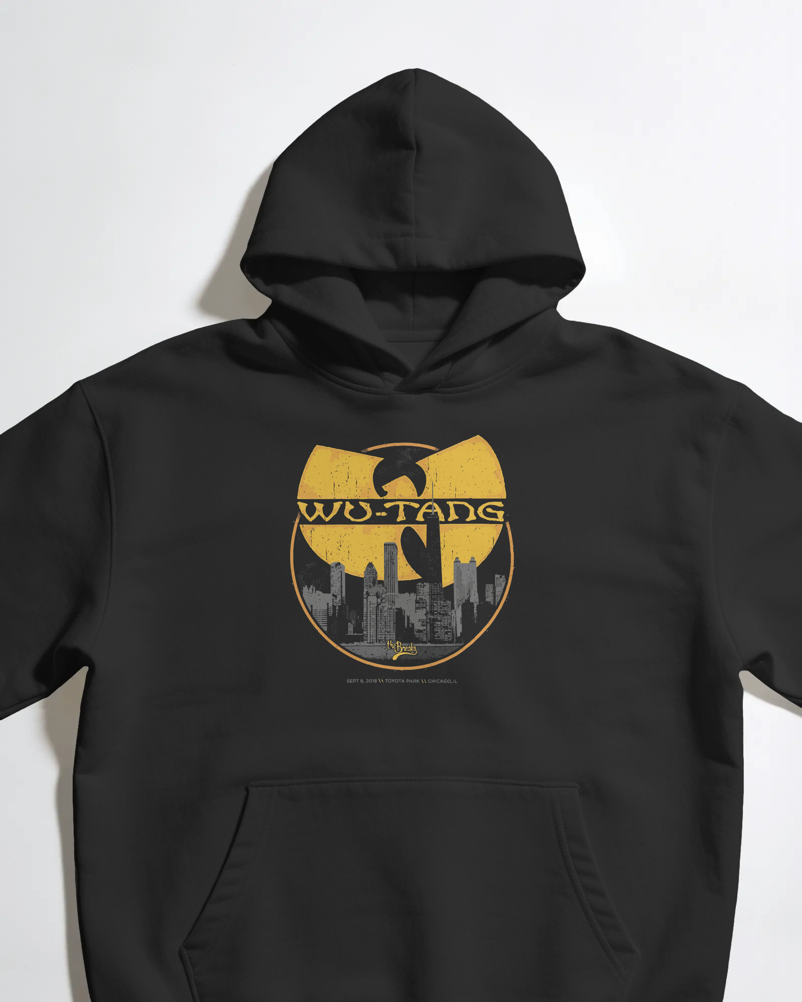 Wu Tang Clan Siyah Kapüşonlu Sweatshirt
