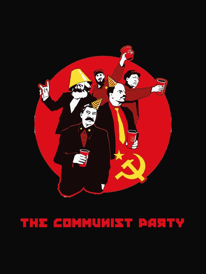 The Communist Party baskısının kendisi, ürün üzerinde değil