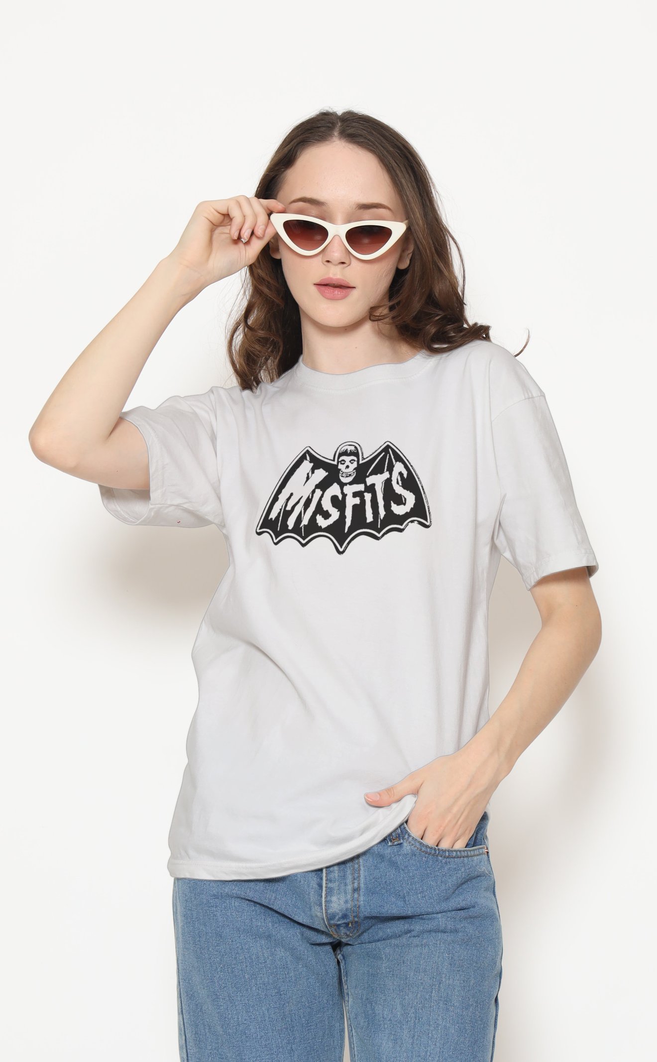 Misfits Unisex Beyaz Tişört