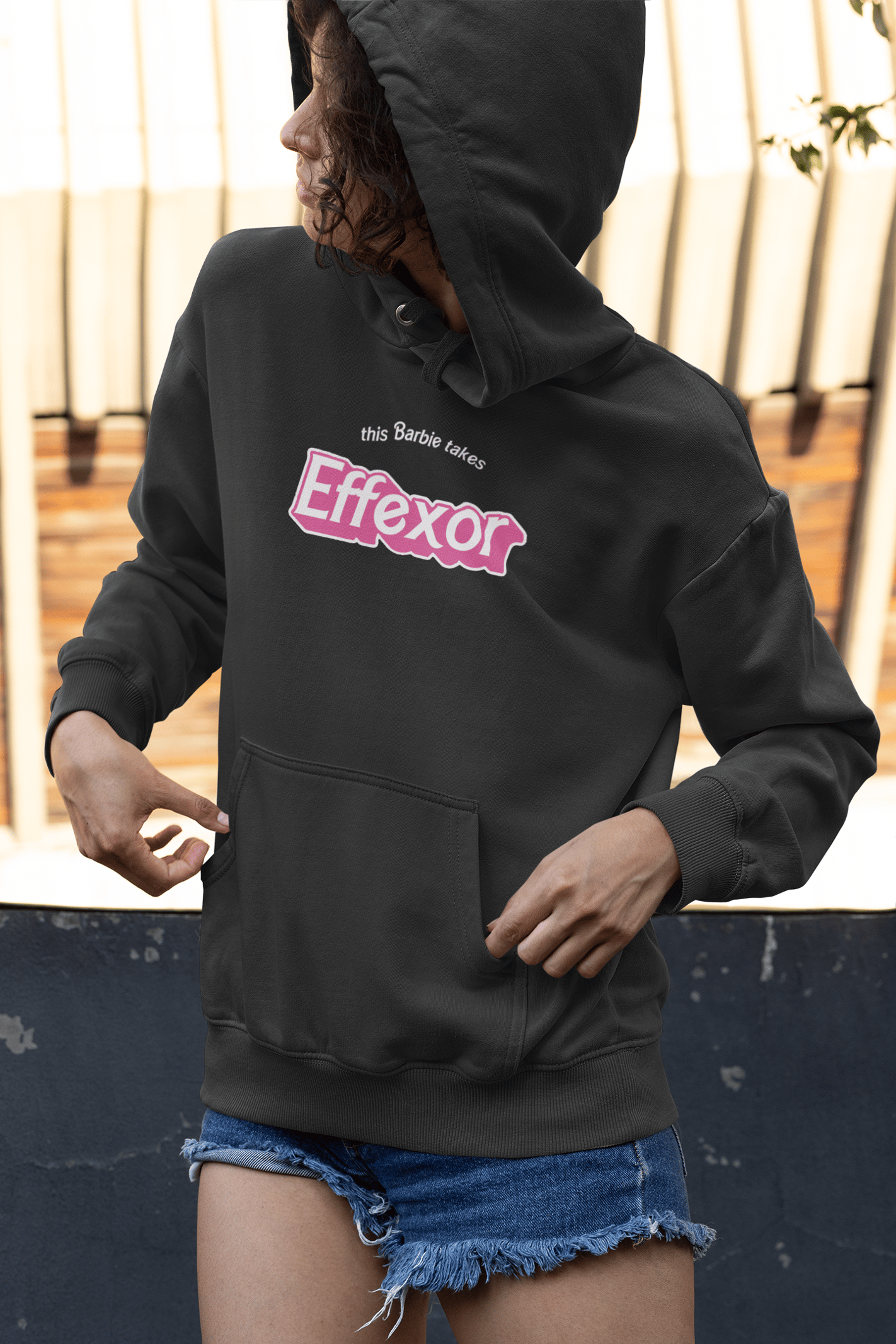 This Barbie Takes Unisex Kapüşonlu Sweatshirt