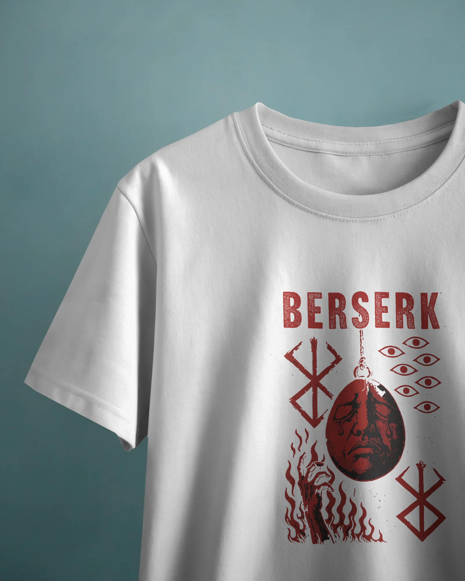 Berserk Unisex Beyaz Tişört
