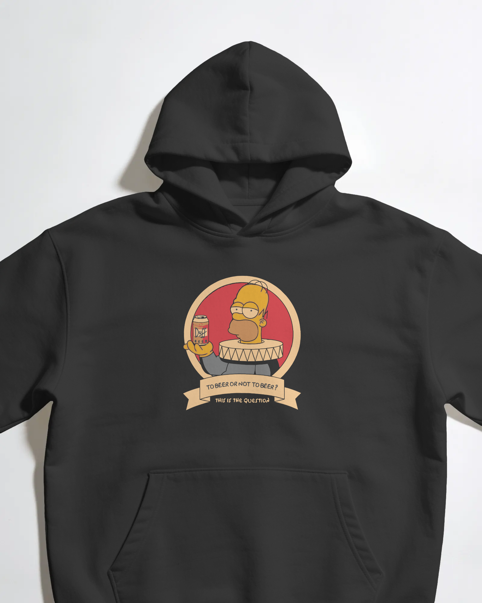 Homer Simpson Bira Kapüşonlu Sweatshirt