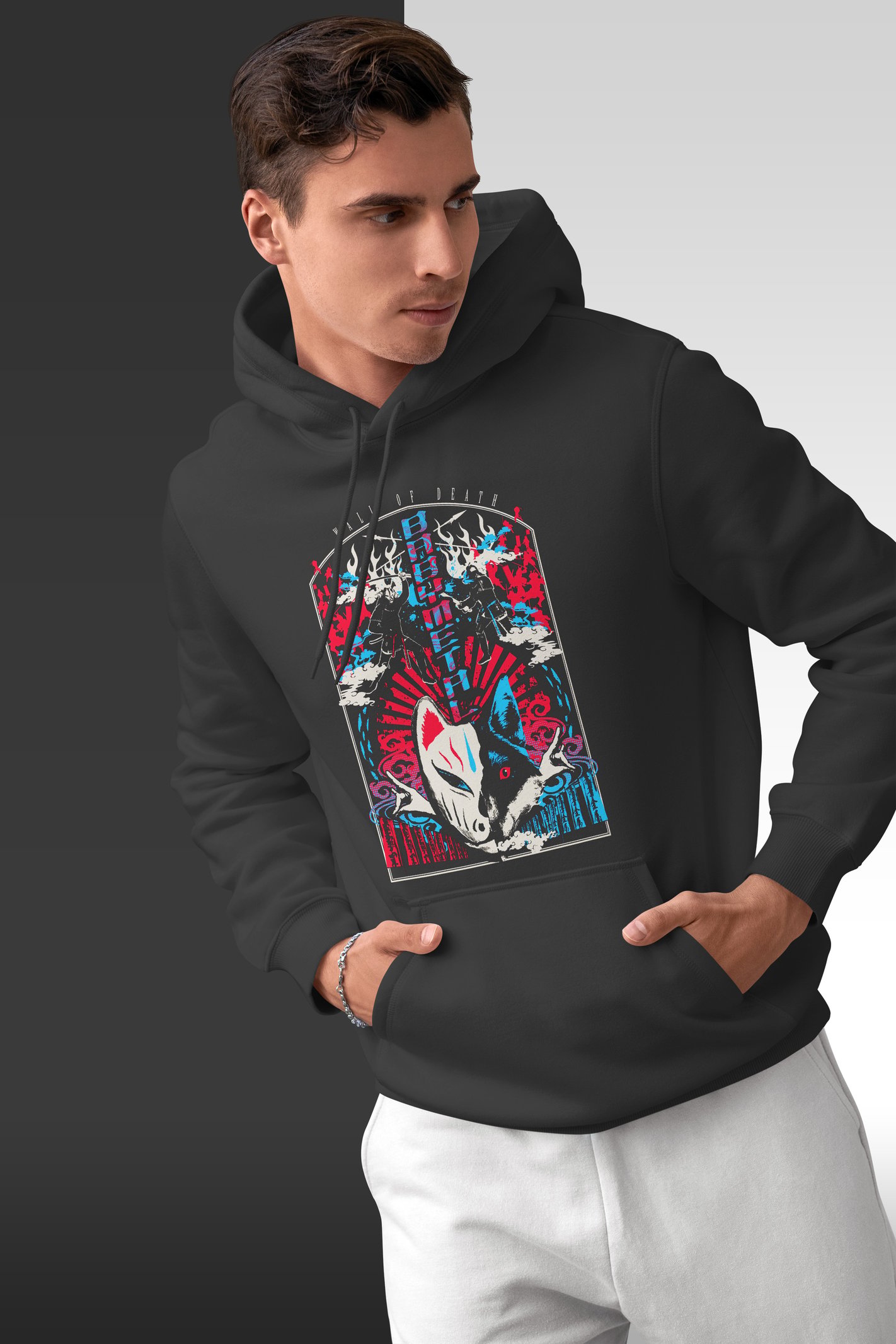 Babymetal Tilki Maskesi Kapüşonlu Sweatshirt