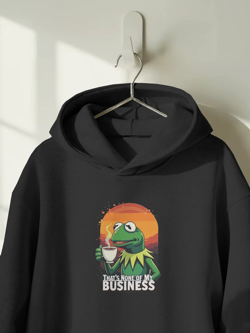 None of my Business Kapüşonlu Sweatshirt