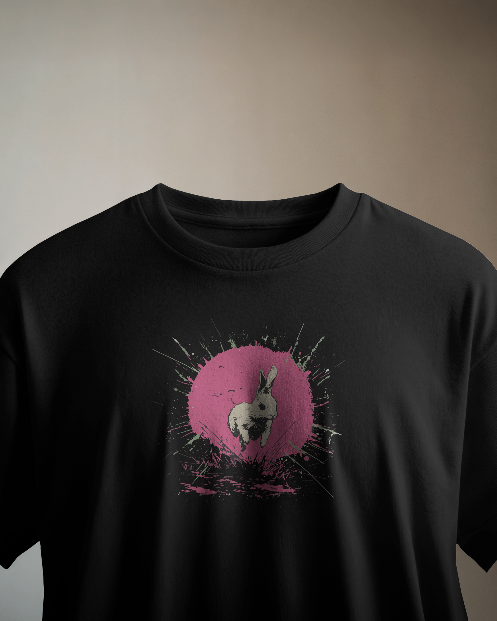 Rabbit Siyah Tişört