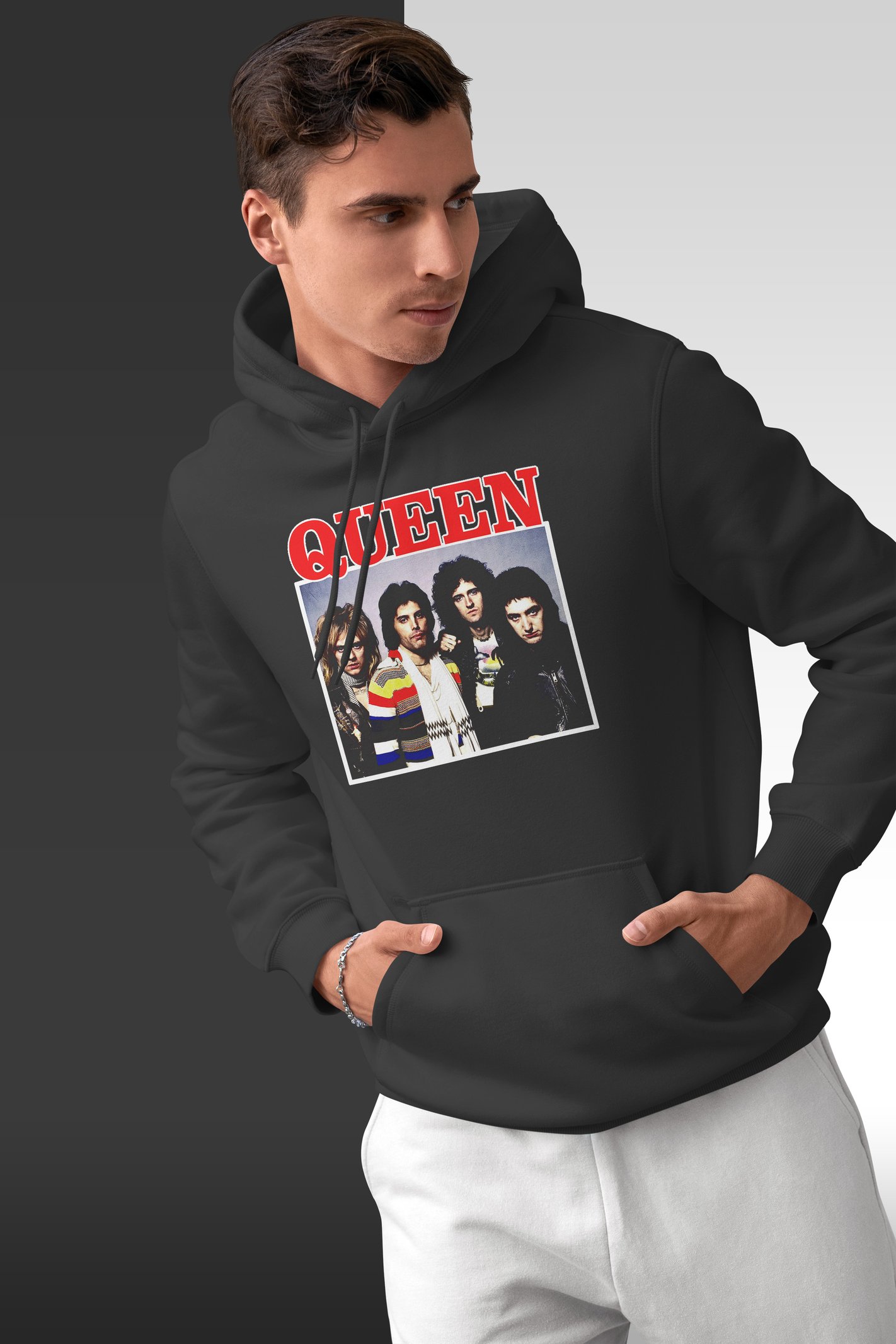 Queen Kapüşonlu Unisex Sweatshirt