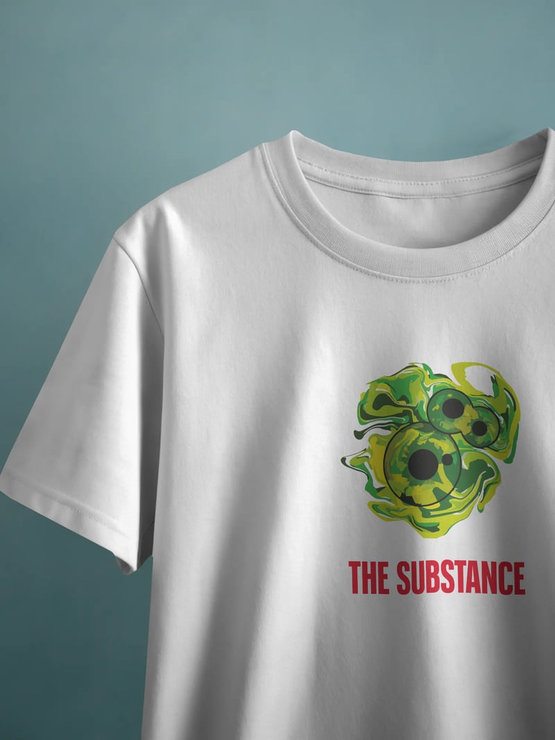 The Substance Unisex Beyaz Tişört