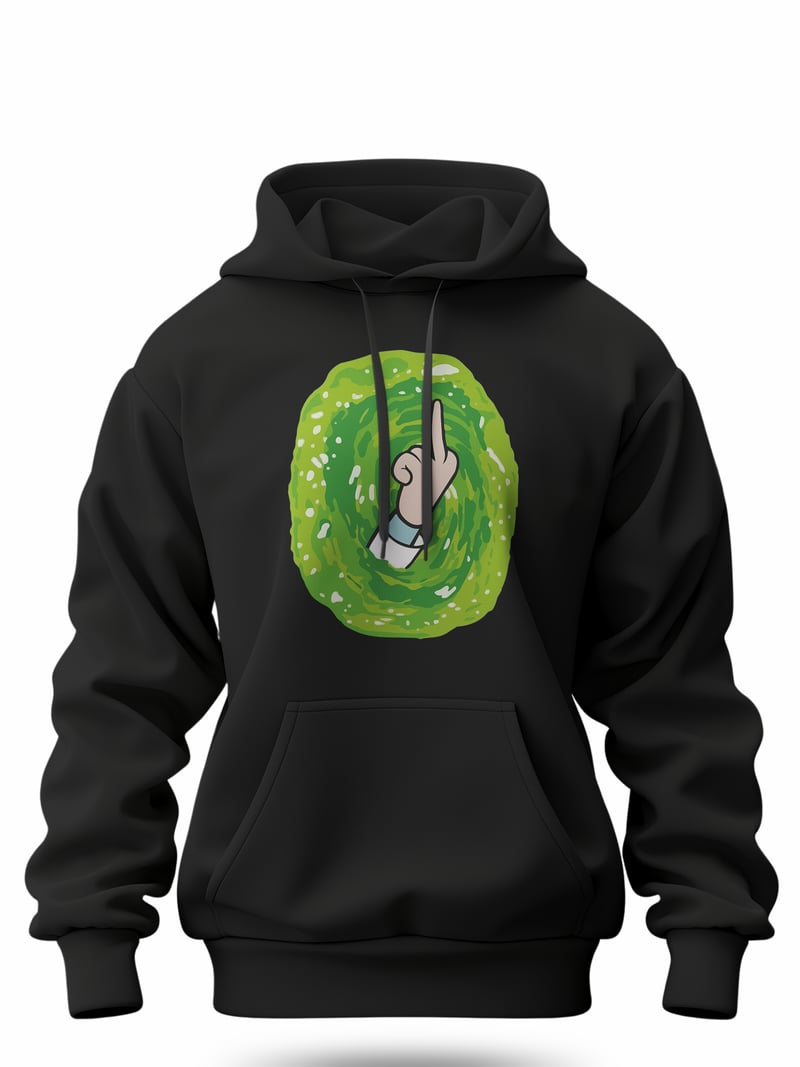 Rick and Morty Unisex Kapüşonlu Sweatshirt